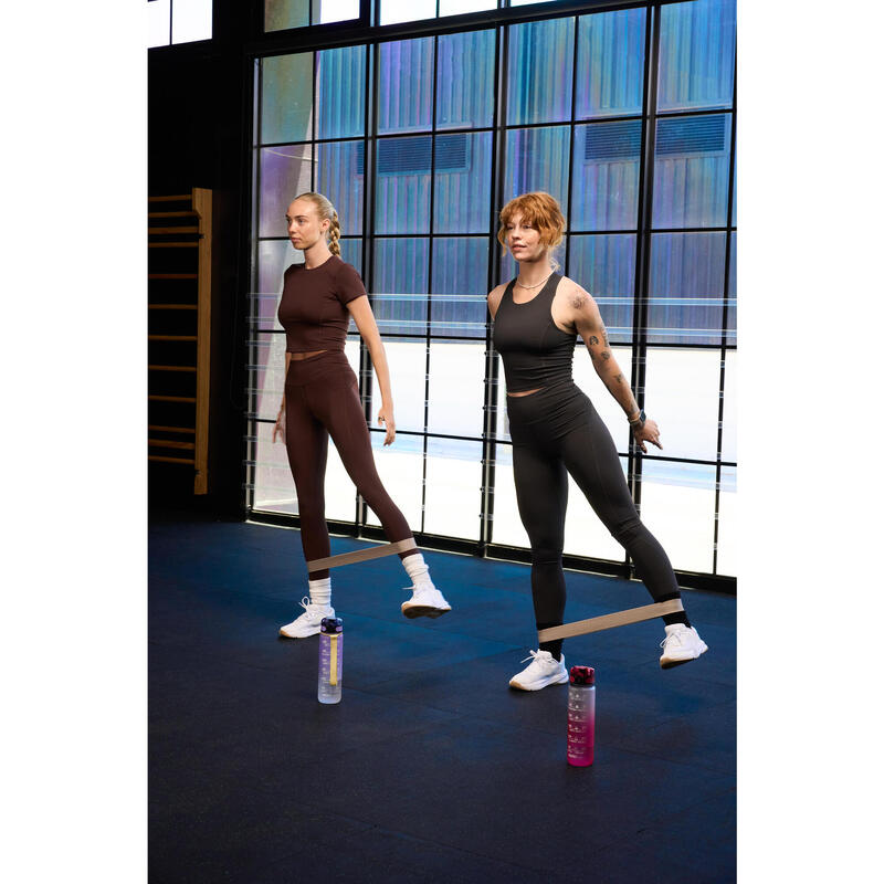 Kadın Yüksek Belli Spor Taytı - Kahverengi - Shape