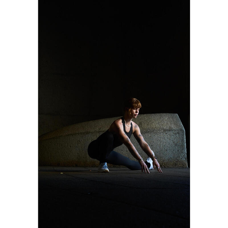 Colanți de sport cu talie înaltă, modelatori, Gri Damă