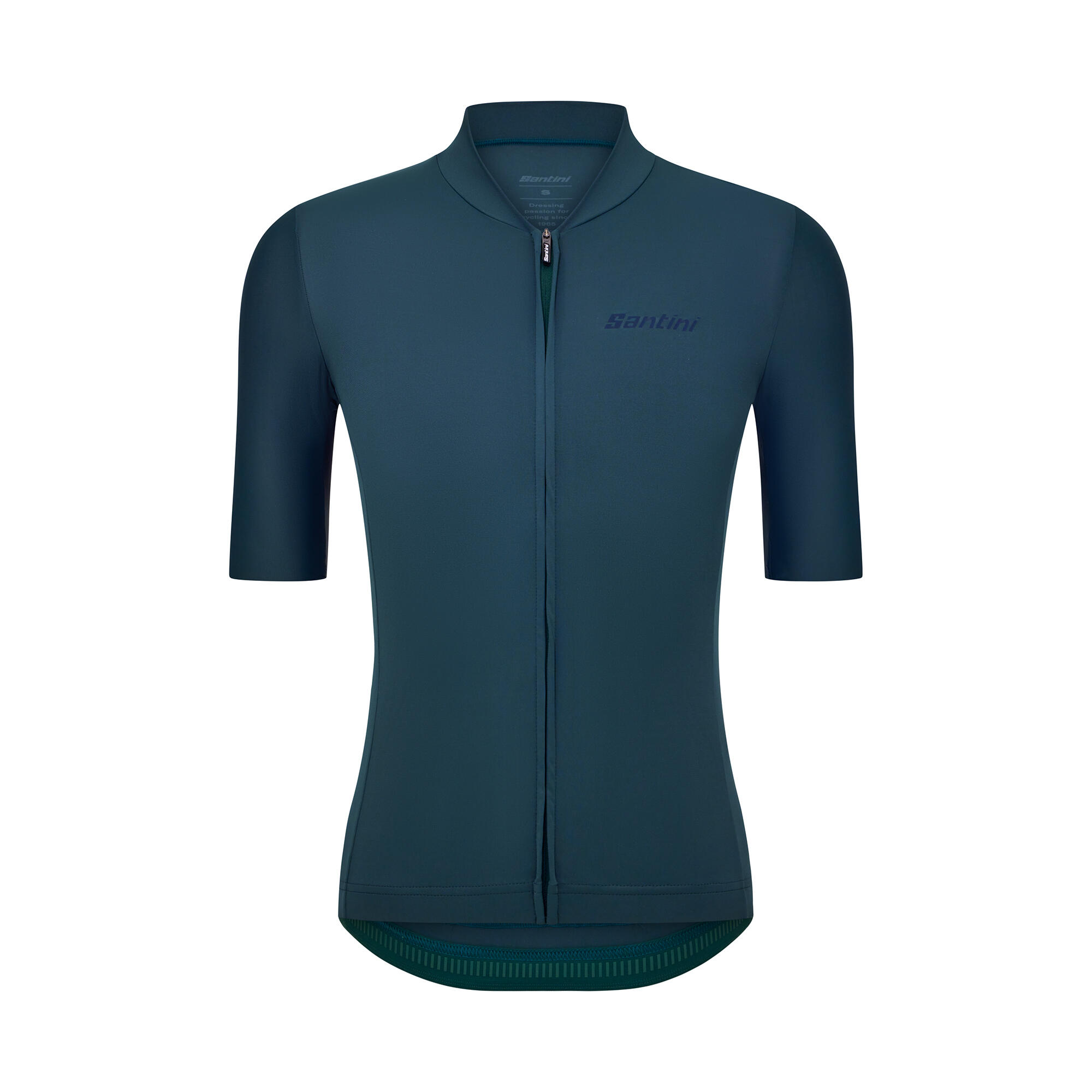Maglia ciclismo unisex Premium Santini teal taglio slim 13/13