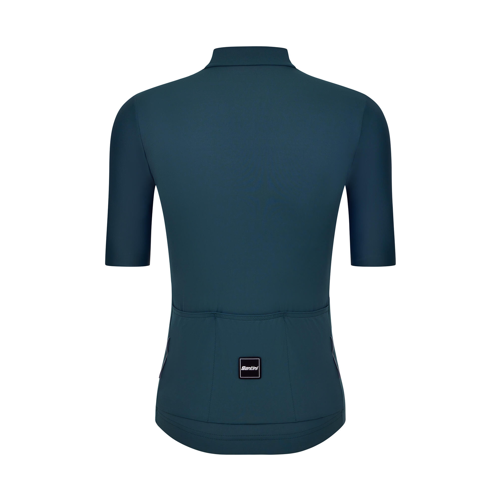 Maglia ciclismo unisex Premium Santini teal taglio slim 11/13
