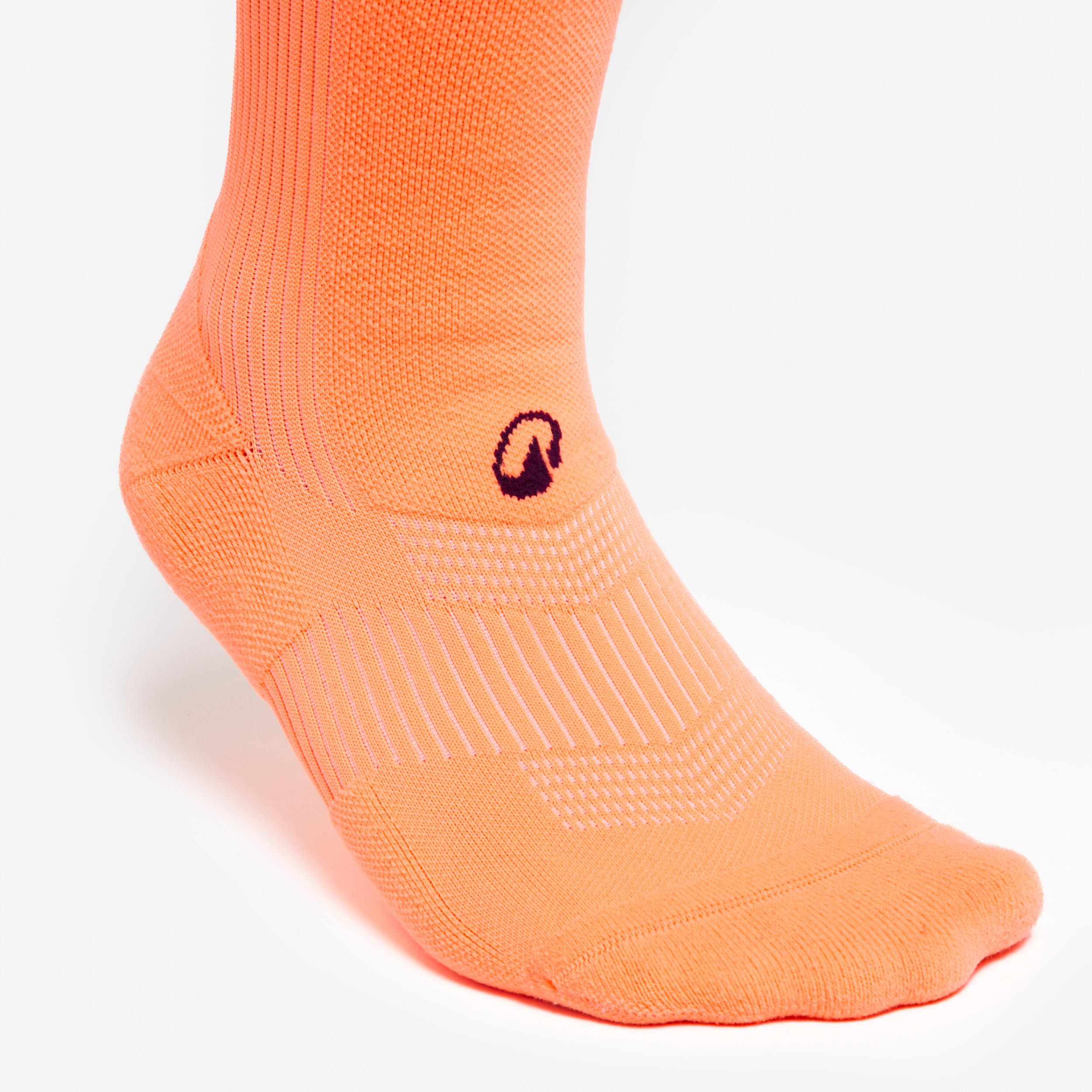 Women's Grippy Football Socks Viralto II - Peach 3/5