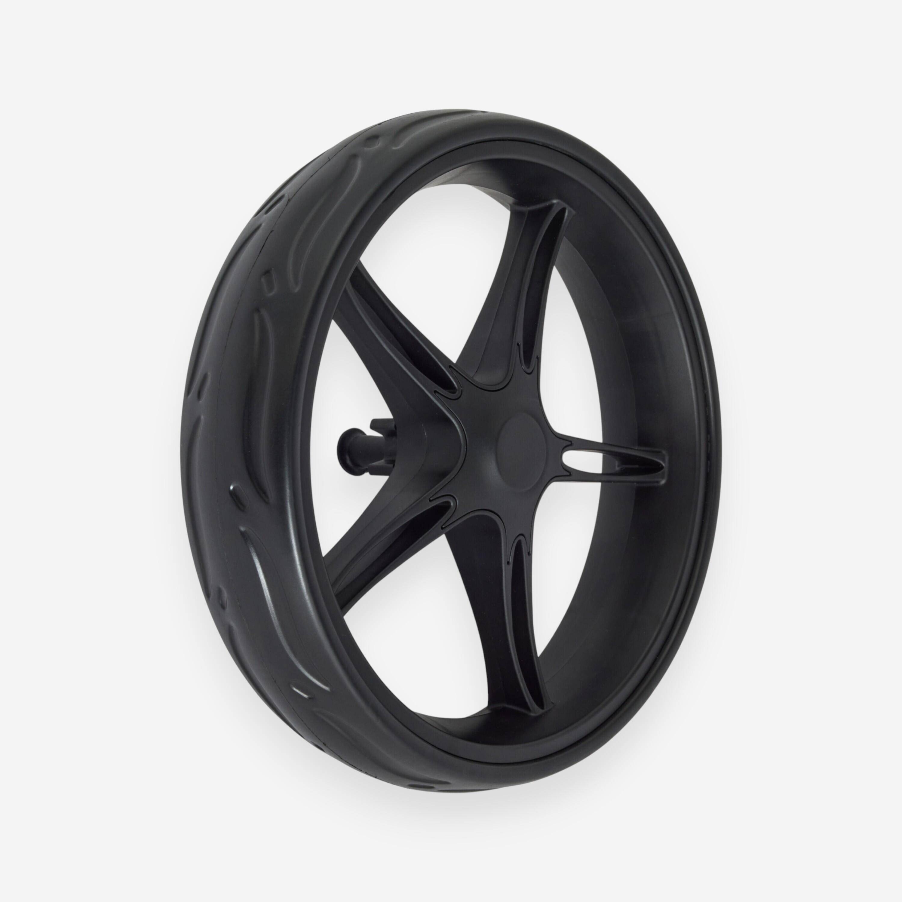 Rear wheel for the 3-wheel Inesis 500 golf trolley, black -  1