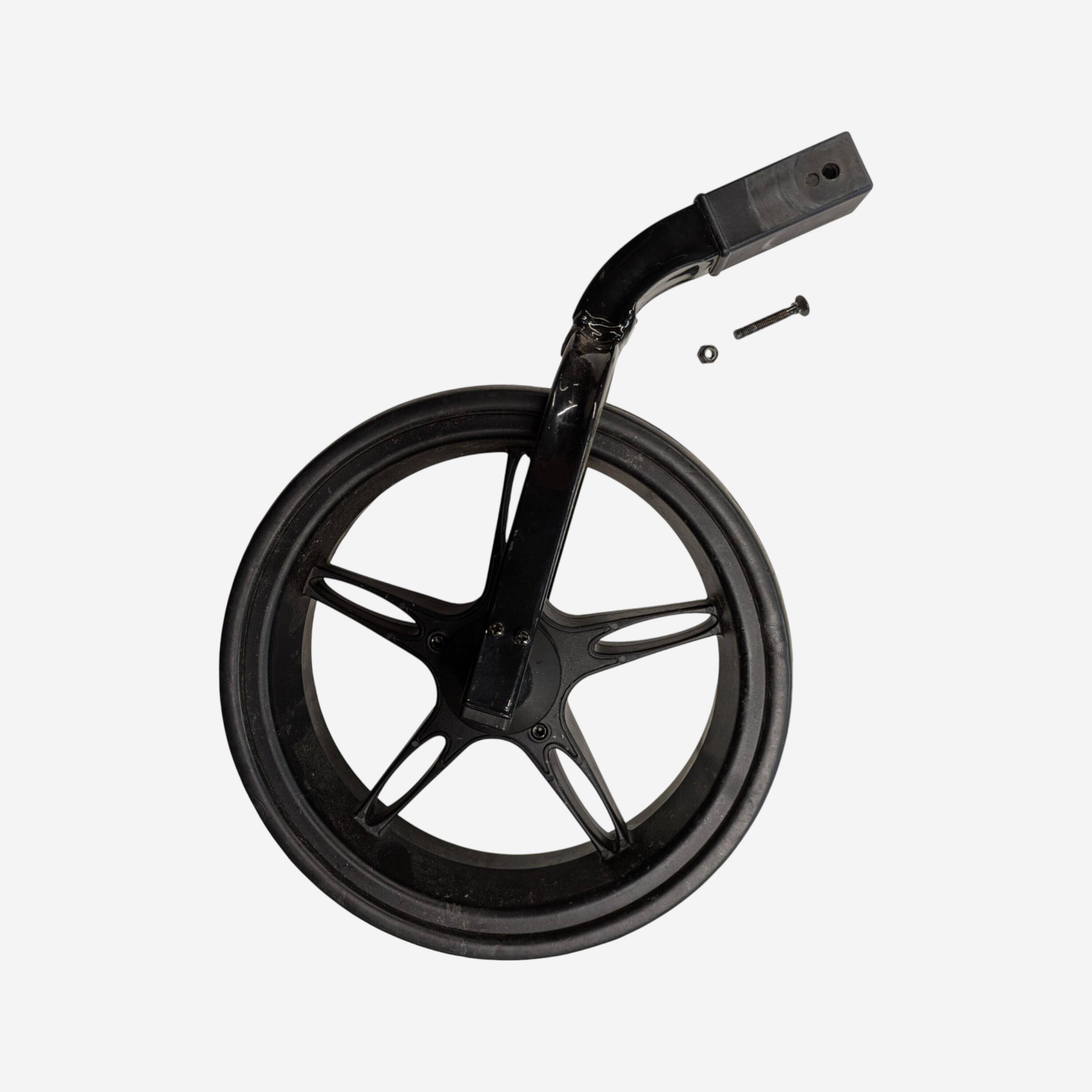 Front wheel for the 3-wheel Inesis golf trolley, black -  3