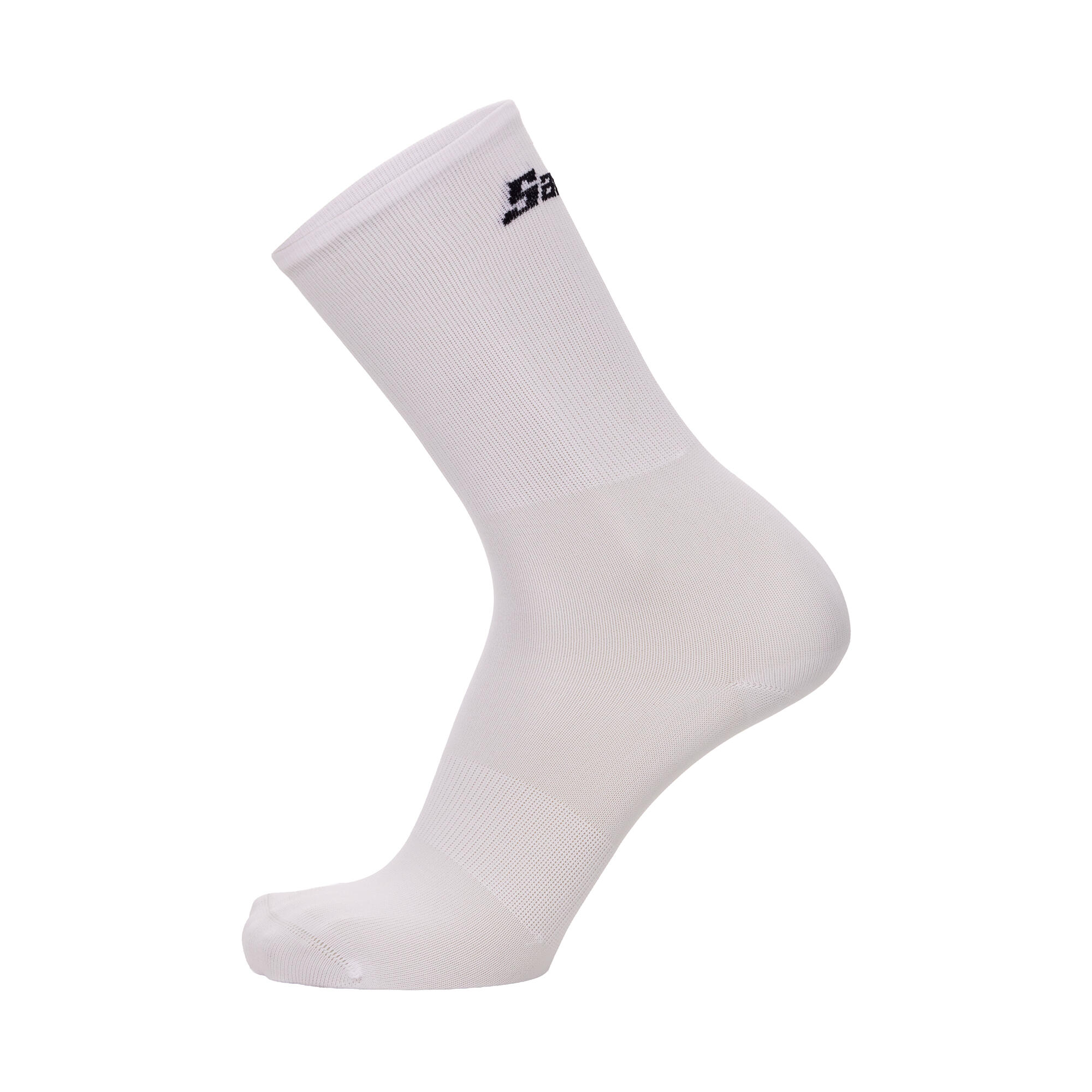 Calze ciclismo Premium Santini bianche 3/3