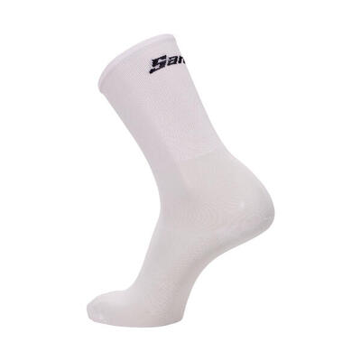 Calze ciclismo Premium Santini bianche