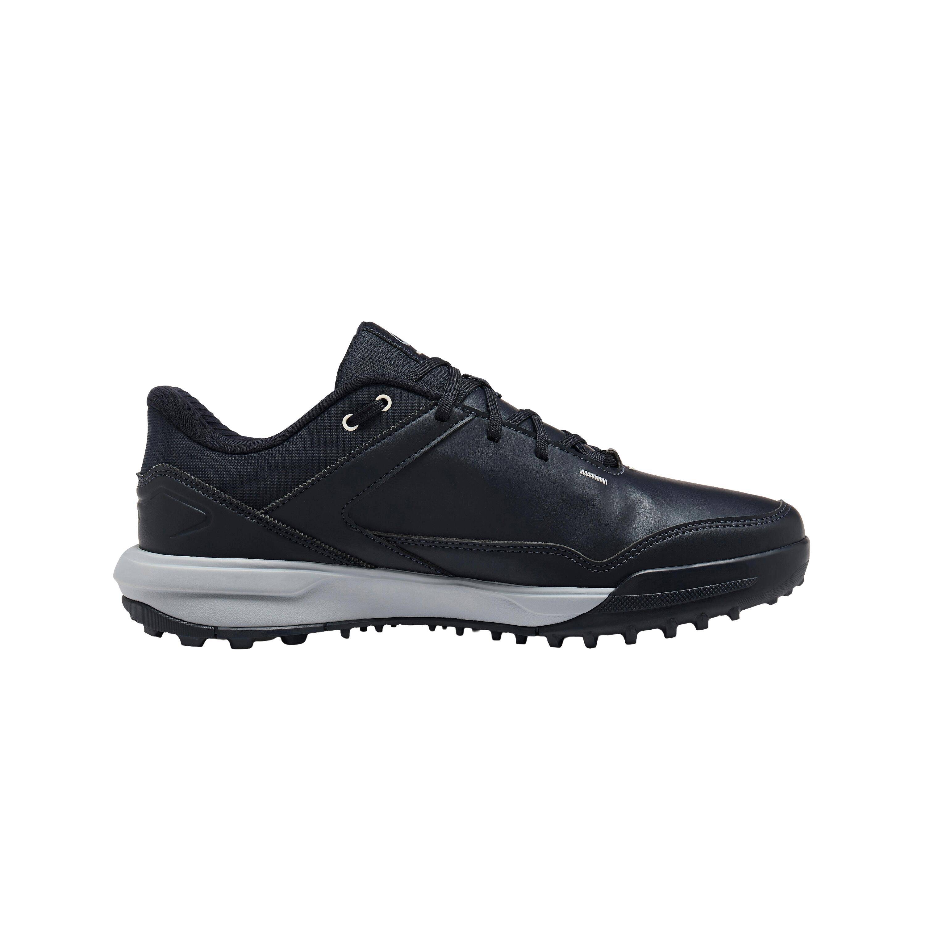 Waterproof Golf Shoes, MW500 navy and grey -  2