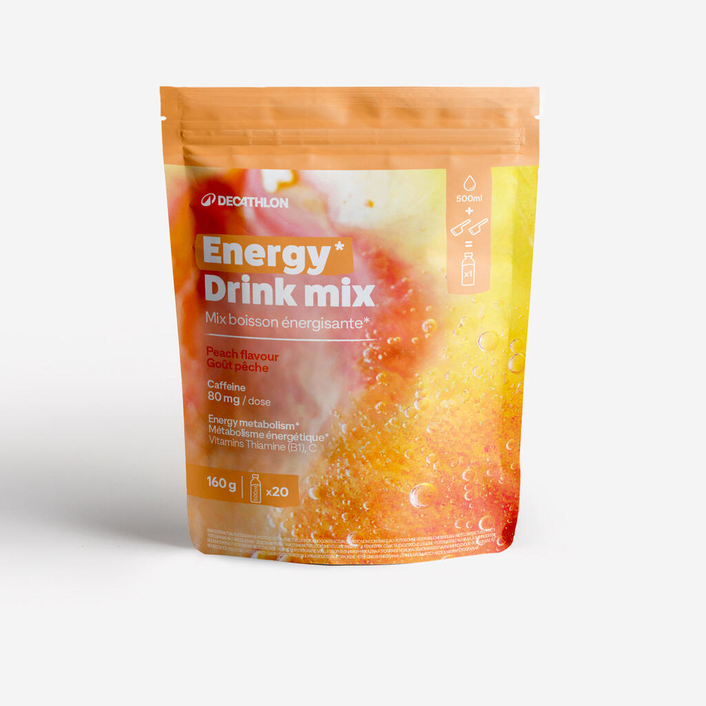 Peach powdered energy drink 160g