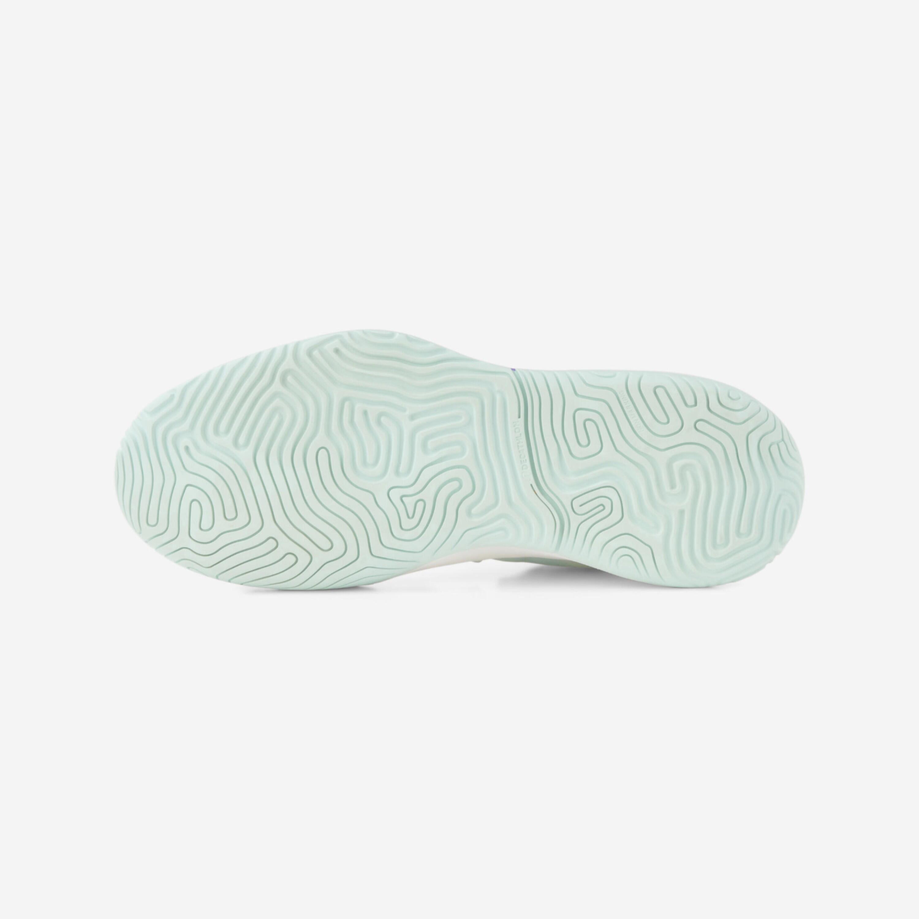 Chaussures de tennis multicourt résistantes femme, Unrupt pro blanc 4/6