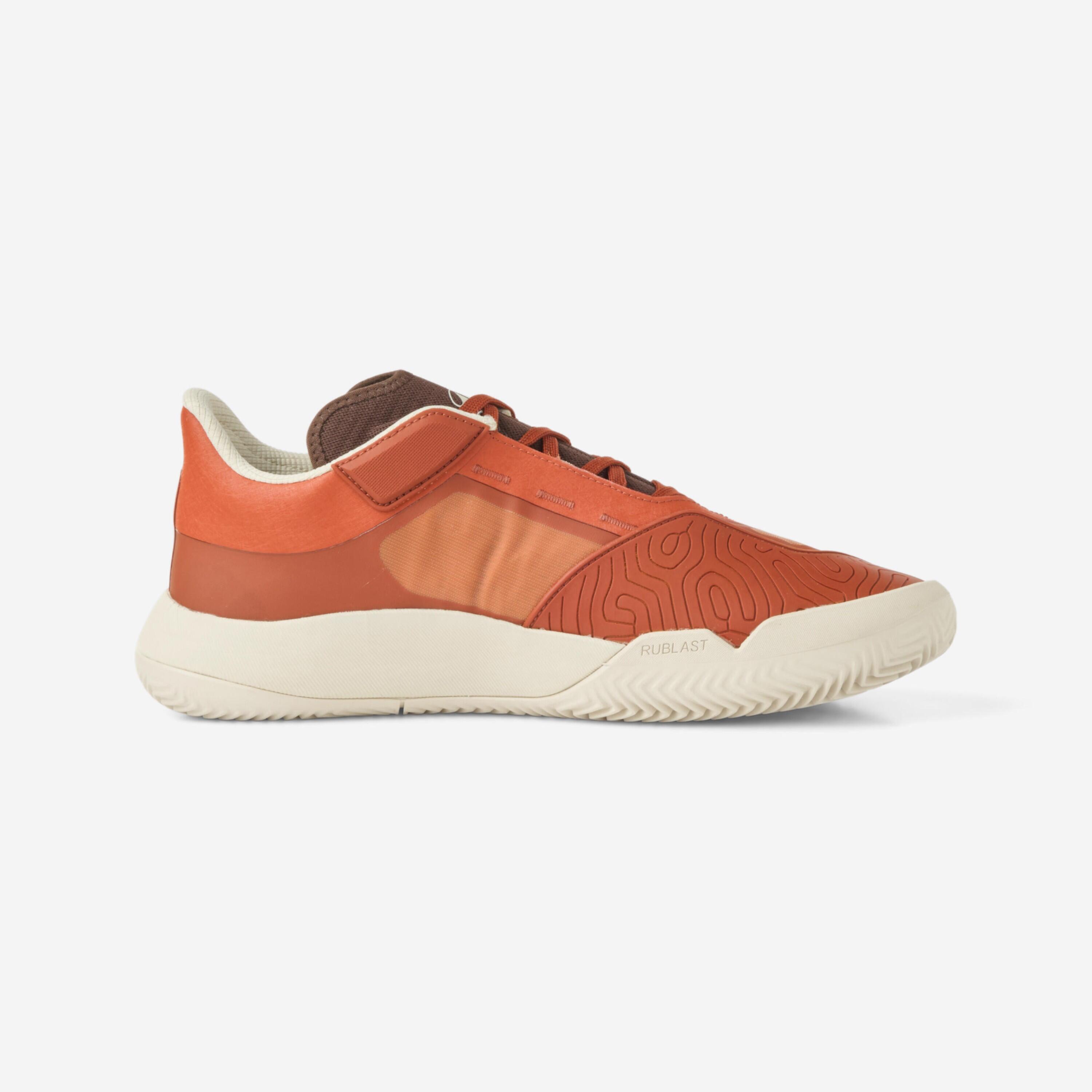 Strapazierfähiger Herren Sandplatz Tennisschuh, Unrupt Pro braun 5/6