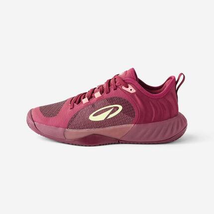 Chaussures de tennis terre battue confortables femme, Unrupt team violet