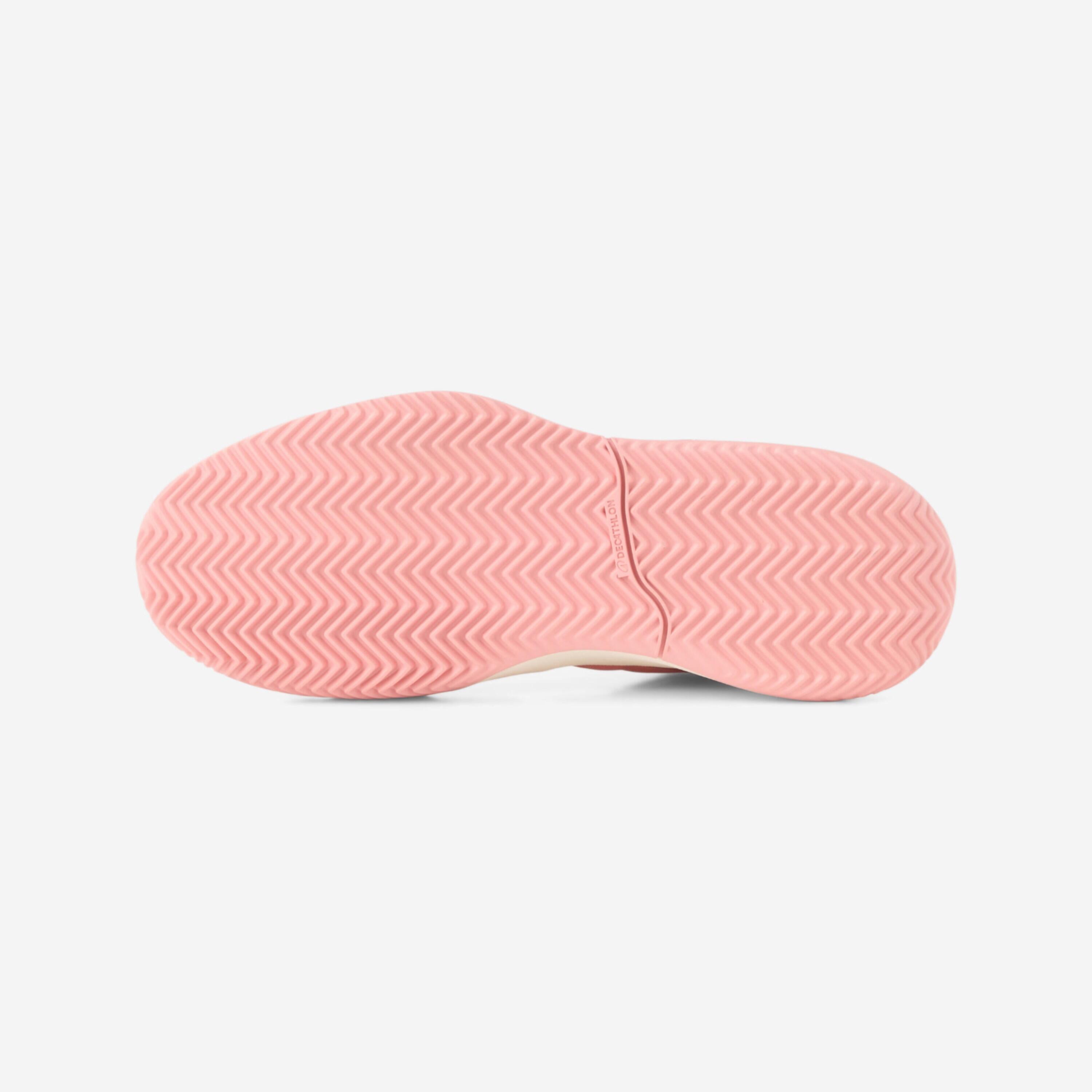 Chaussures de tennis terre battue résistantes femme, Unrupt pro rose 4/6
