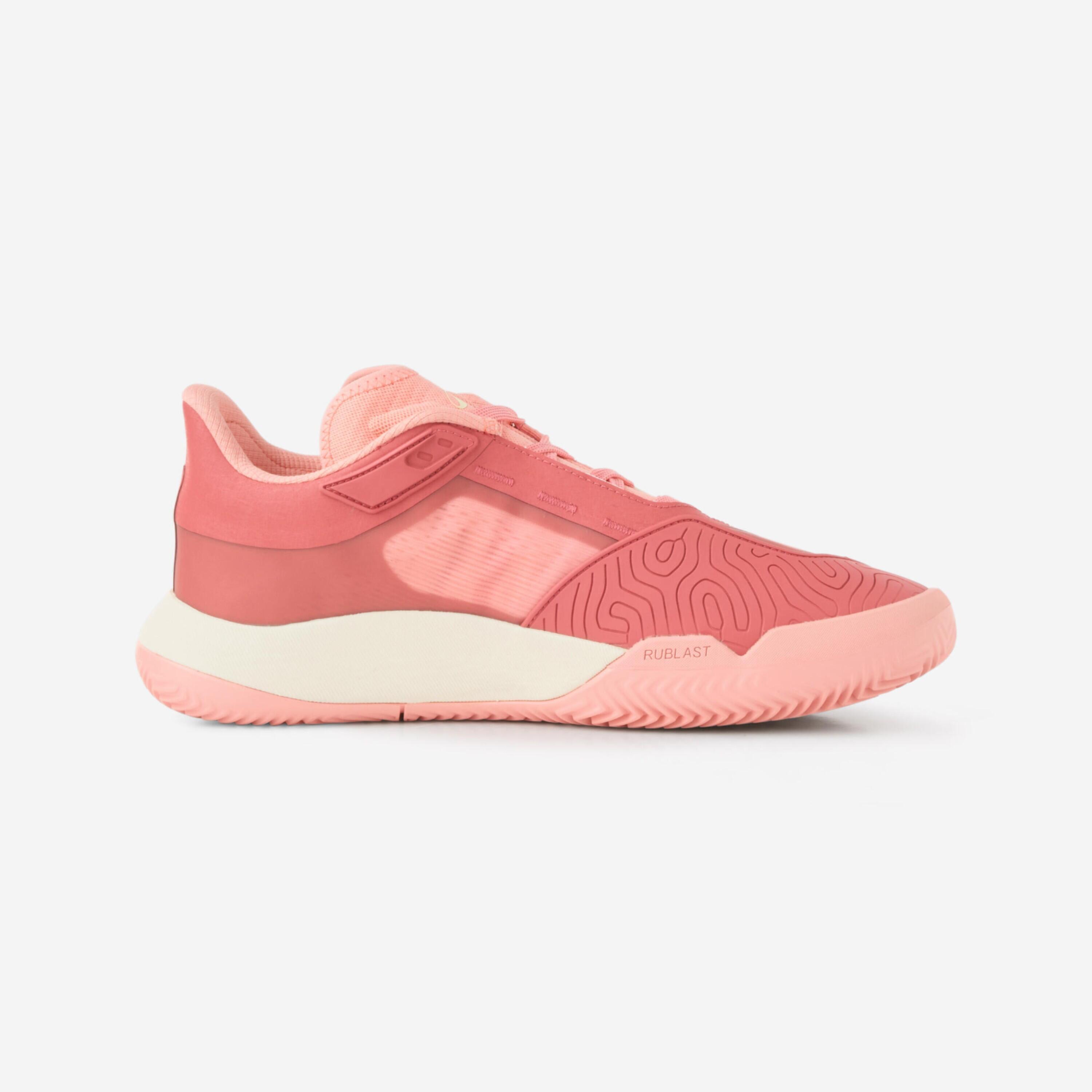 Chaussures de tennis terre battue résistantes femme, Unrupt pro rose 5/6