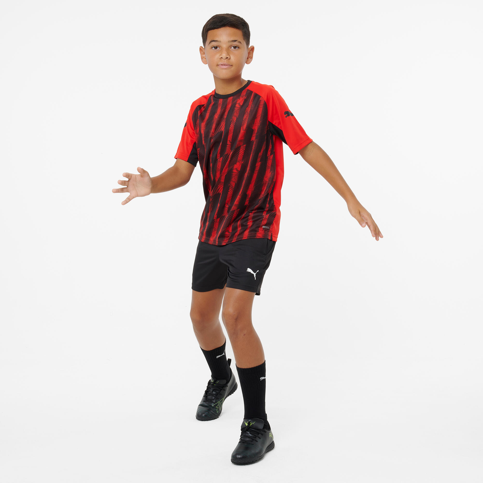 Maillot de football Puma IndividualLIGA 26 Enfant Noir/Rouge 9/9