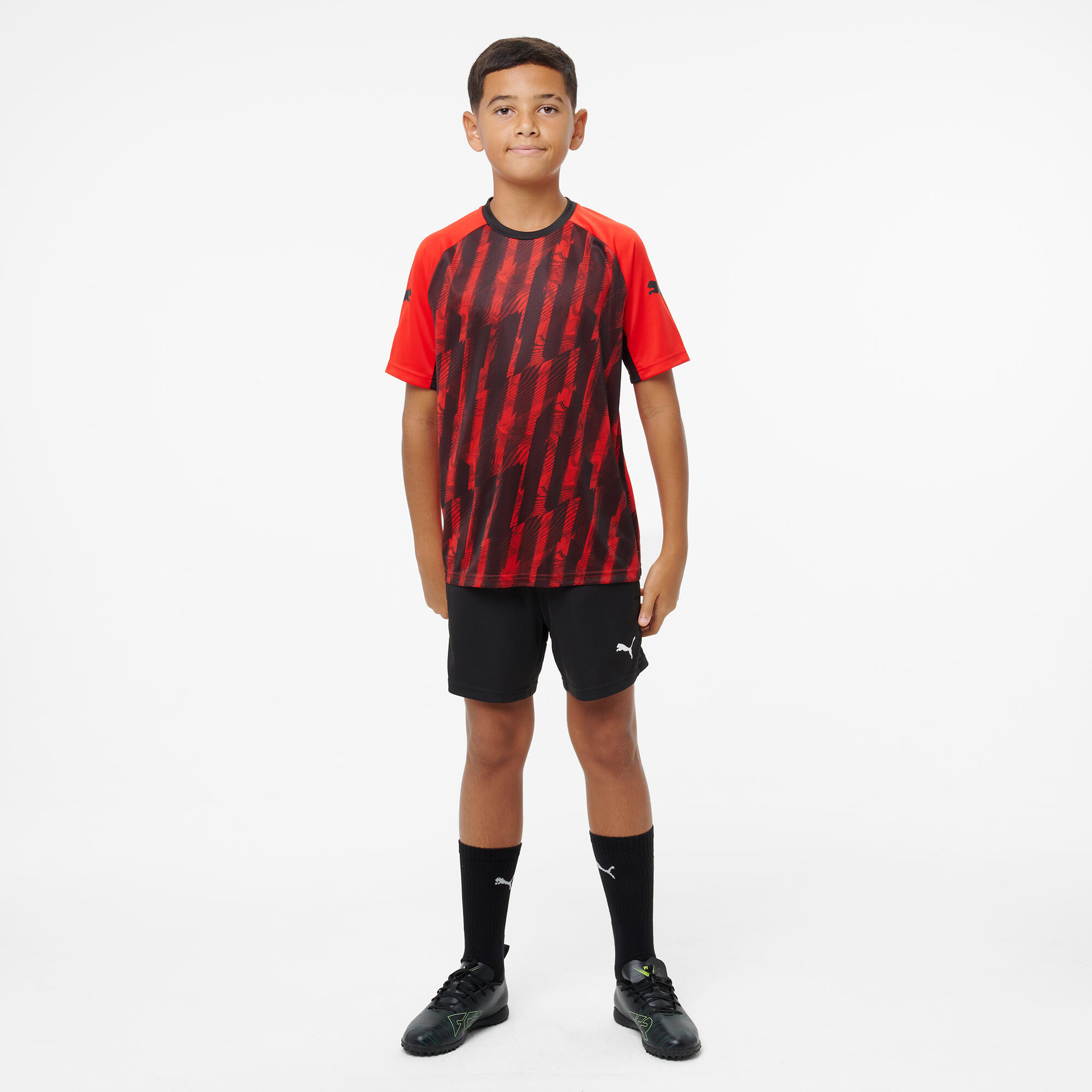 Maillot de football Puma IndividualLIGA 26 Enfant Noir/Rouge 7/9