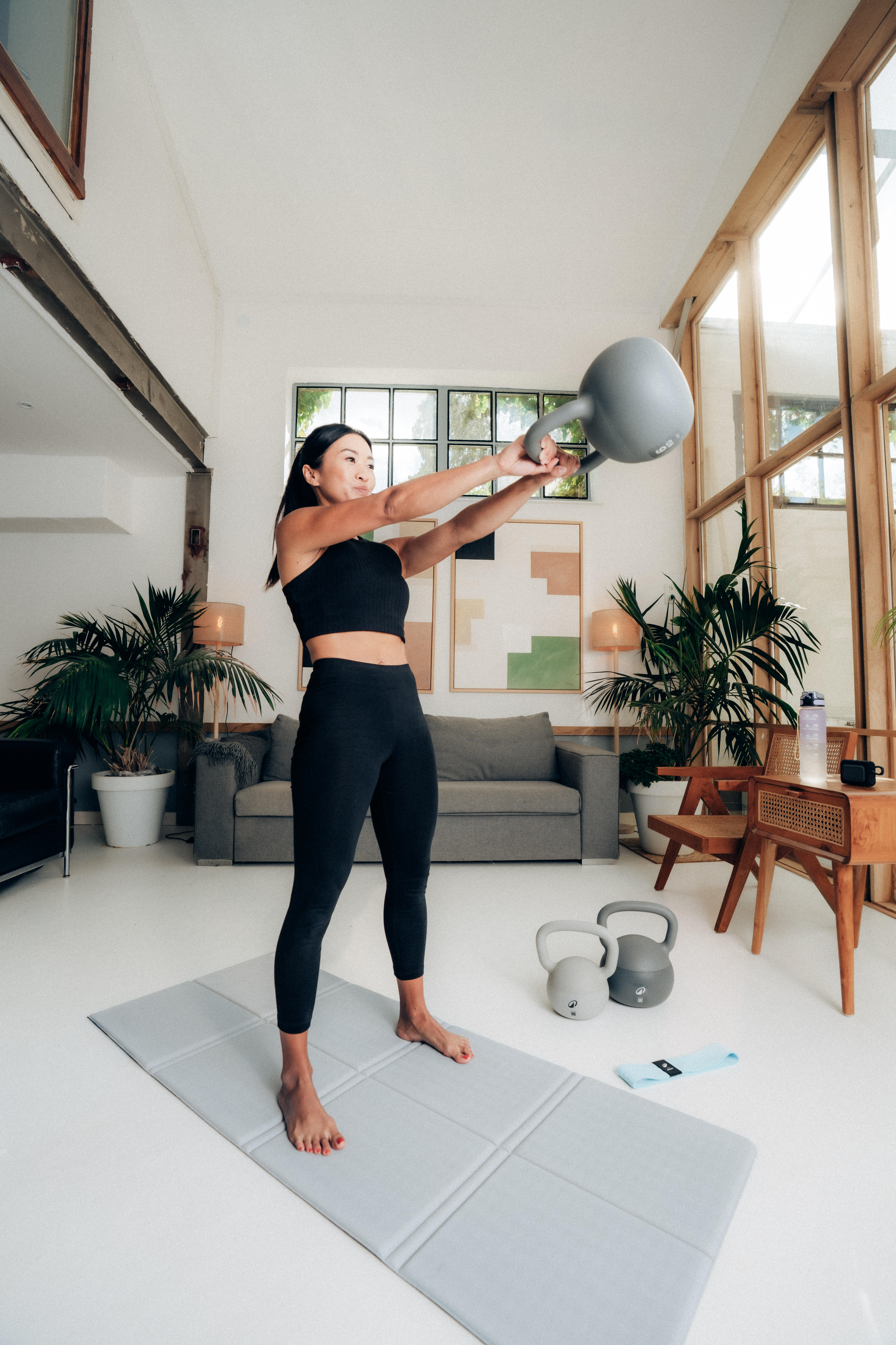 Soft home kettlebell with wide handle 12 kg
