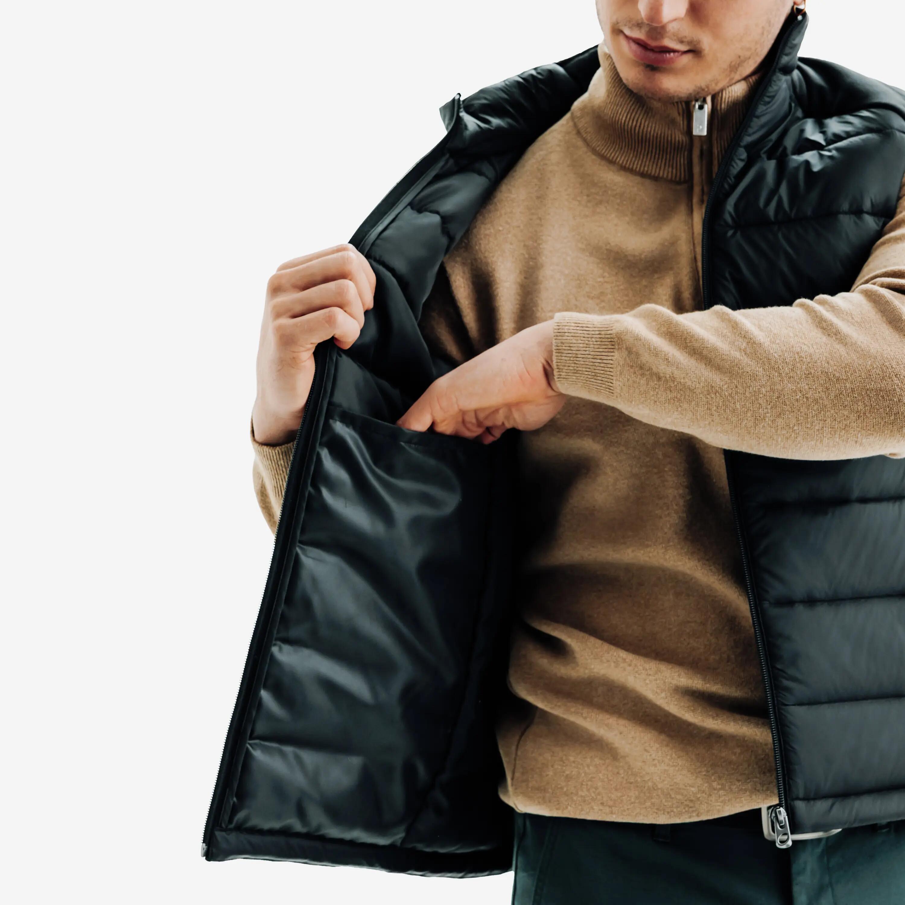 Bodywarmer MW500 heren dons zwart 9/10