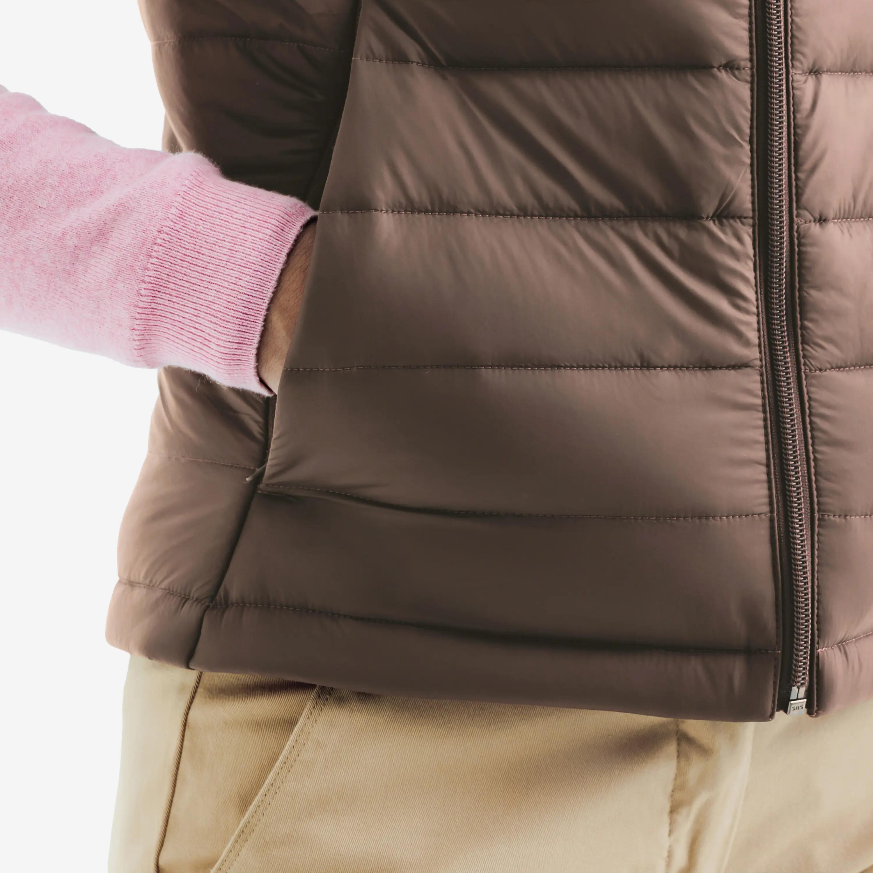 Chaleco acolchado de golf sin mangas para mujer, MW500 marrón 5/10