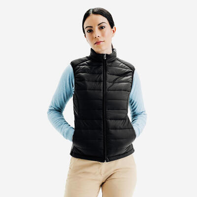 Piumino smanicato golf donna MW500 marrone