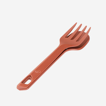 Набір з 3 пластикових столових приборів (ніж, виделка, ложка) червоний