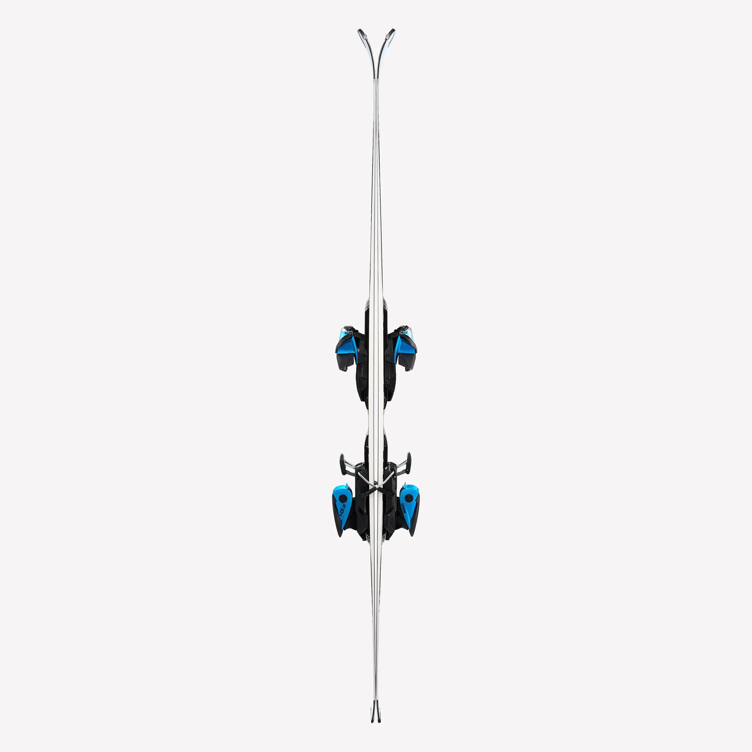 Skis de pista com fixações homem e mulher, Boost 900 R preto e branco 9/9