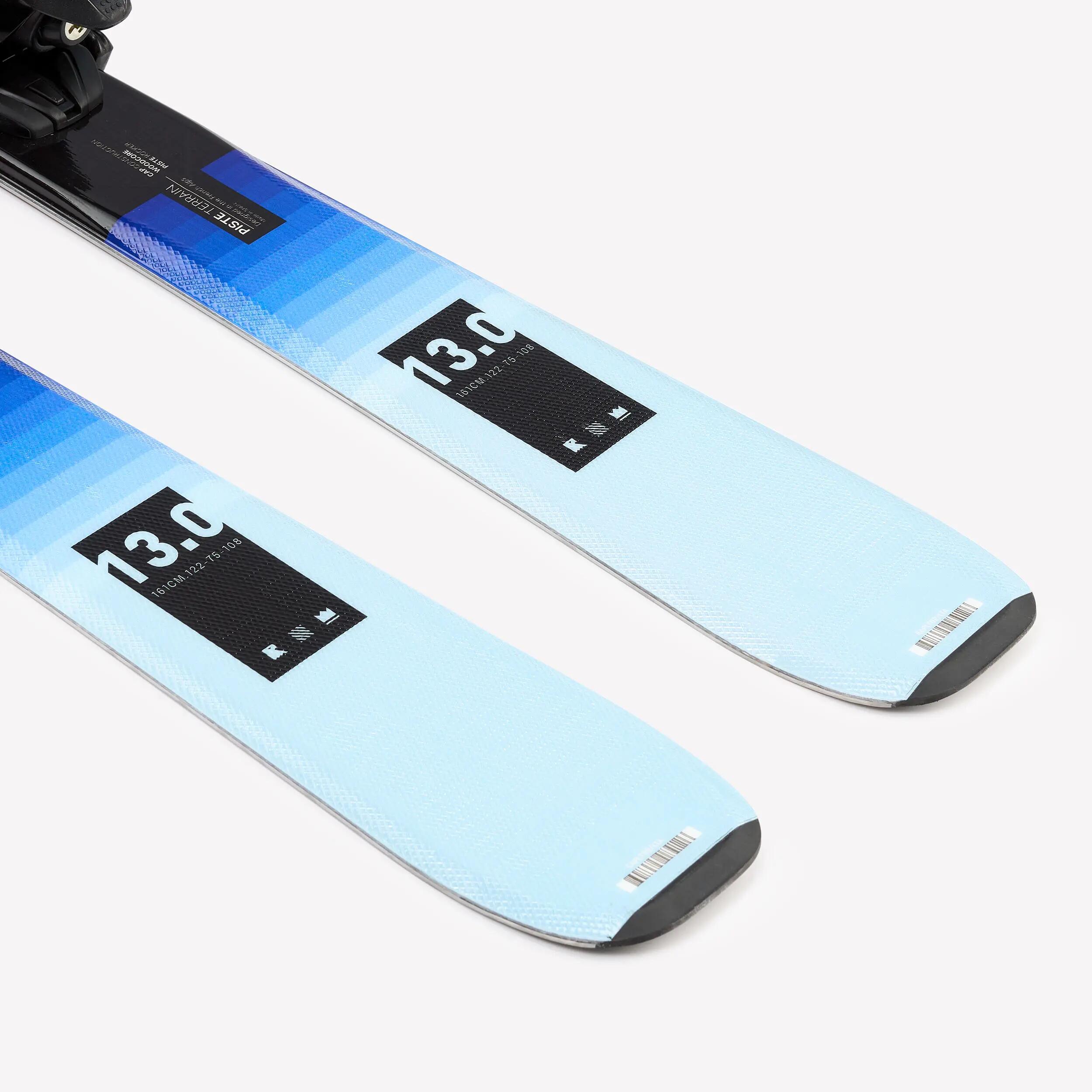 Skis de pista com fixações mulher, BOOST 500 azul 4/9