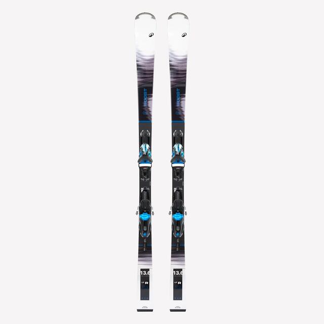 Ski alpin avec fixations homme et femme, Boost 900 R noir et blanc