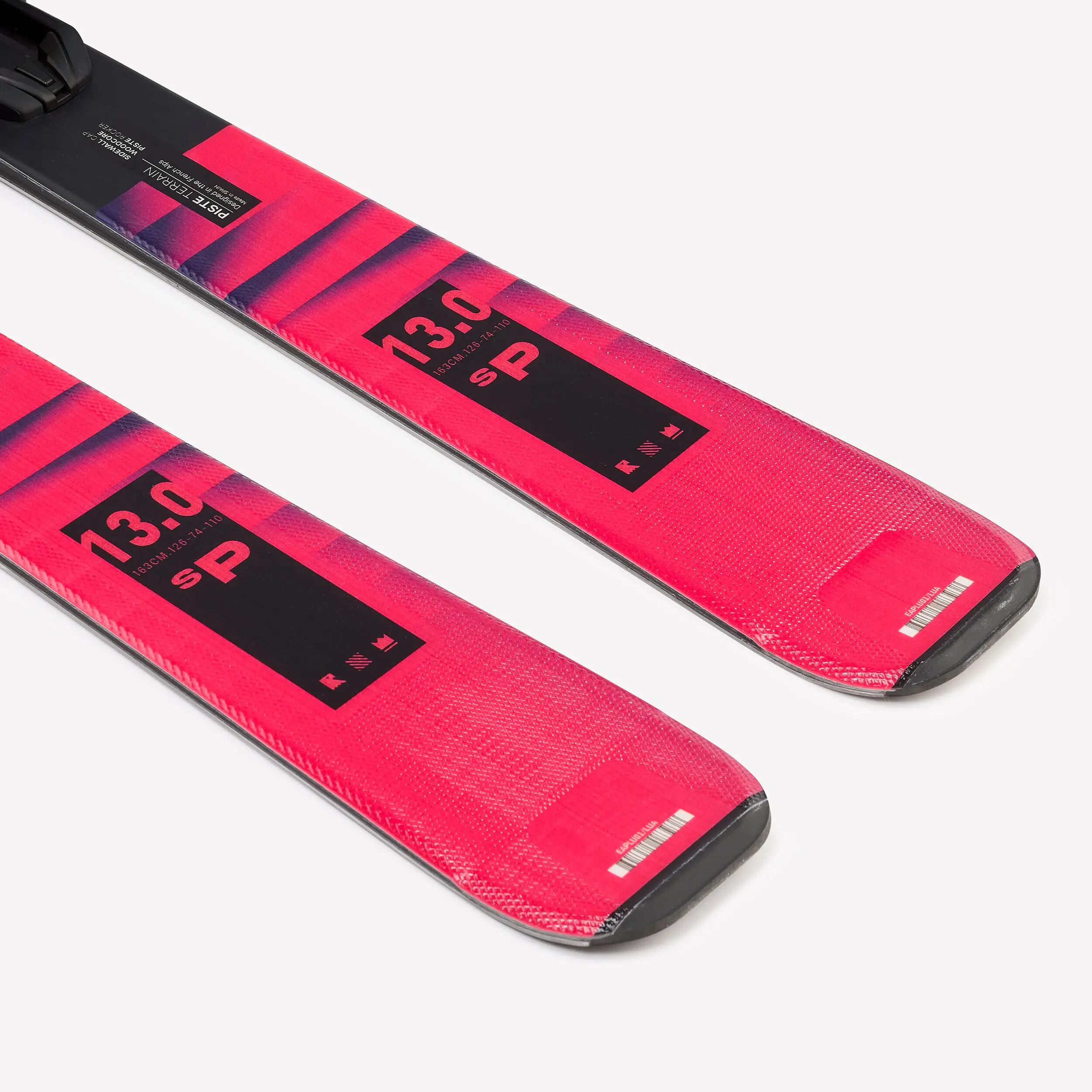 Ski Herren inkl. Bindung Piste - Boost 500 SP rot 4/9
