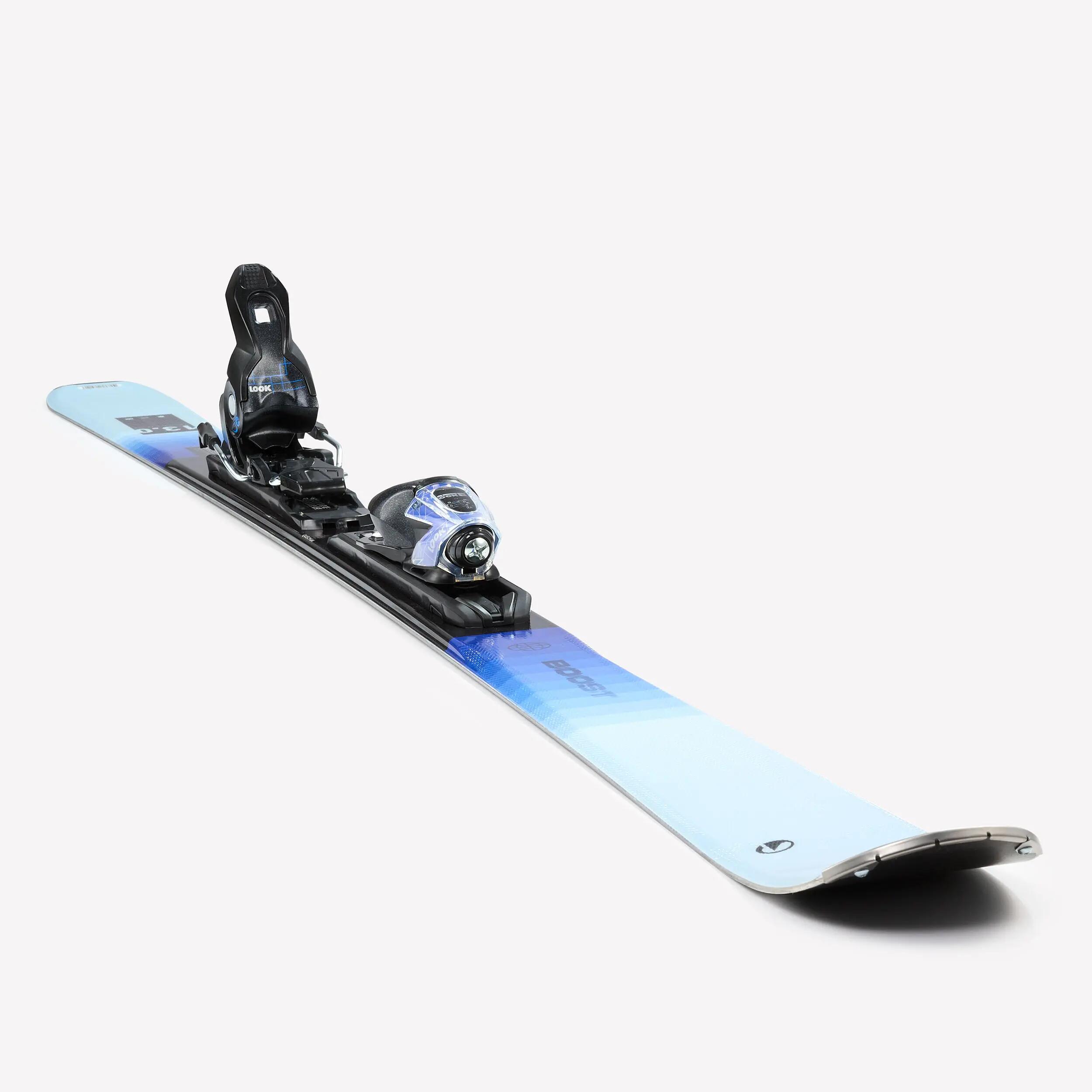 Skis de pista com fixações mulher, BOOST 500 azul 2/9