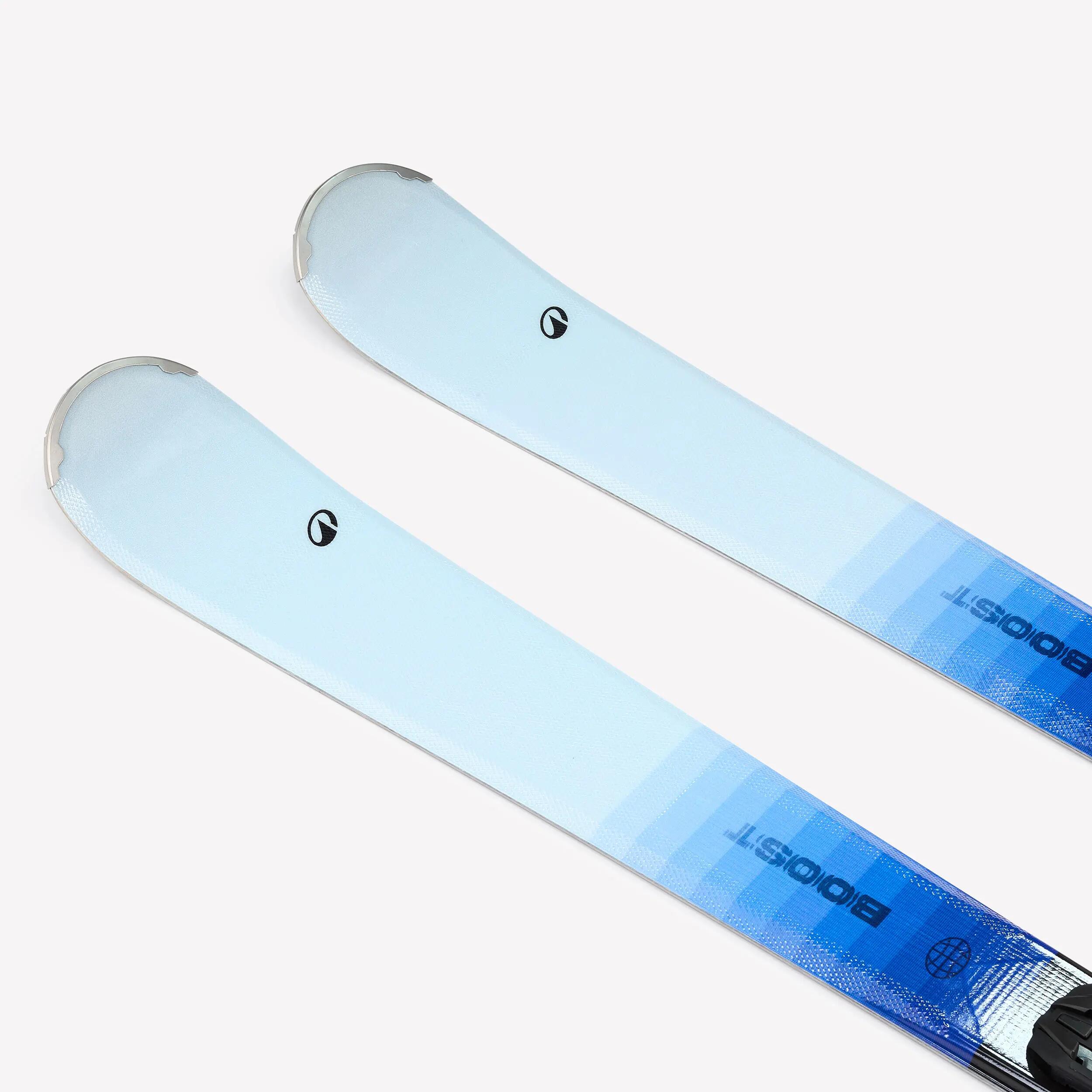 Skis de pista com fixações mulher, BOOST 500 azul 3/9