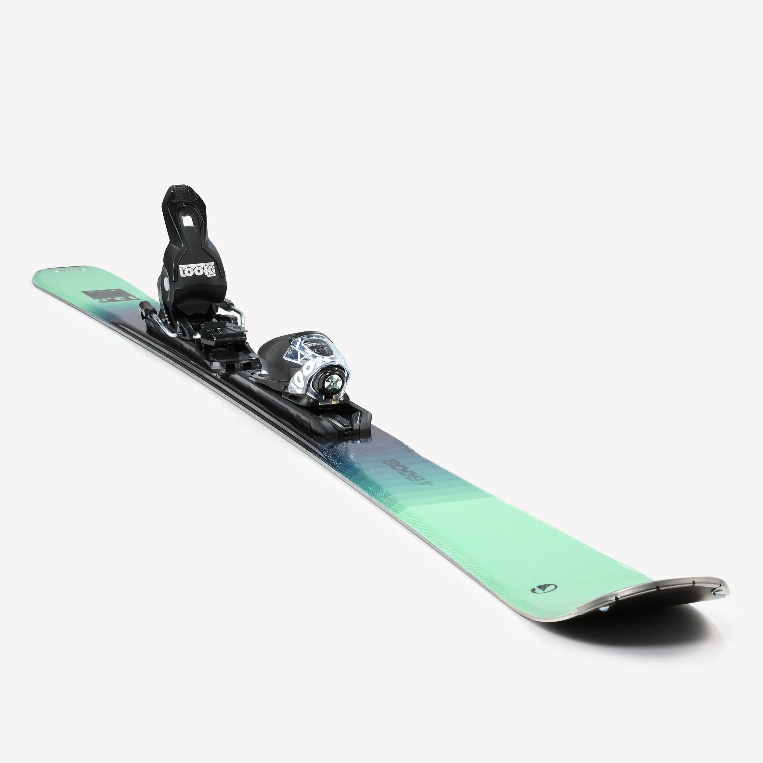 Esquís alpinos con fijaciones hombre, BOOST 500 verde 2/9