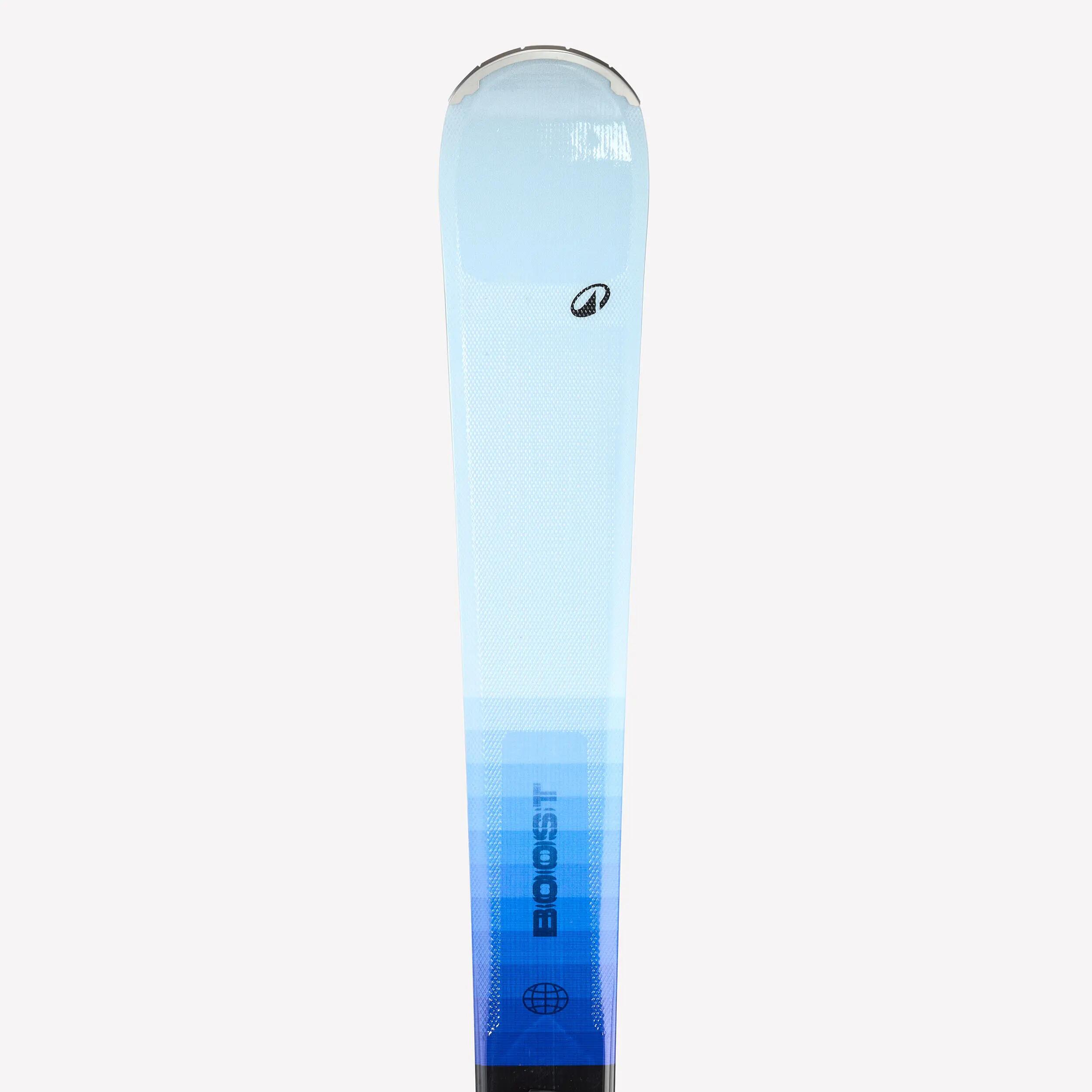 Skis de pista com fixações mulher, BOOST 500 azul 6/9