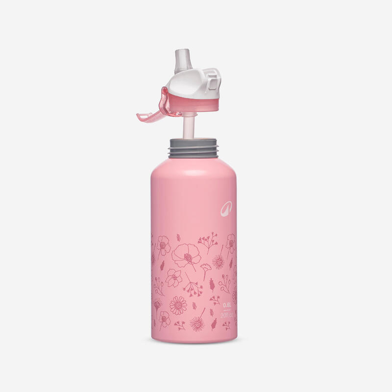 Çocuk Outdoor Pipetli Alüminyum Matara - 0,6 L - Turkuaz - 500