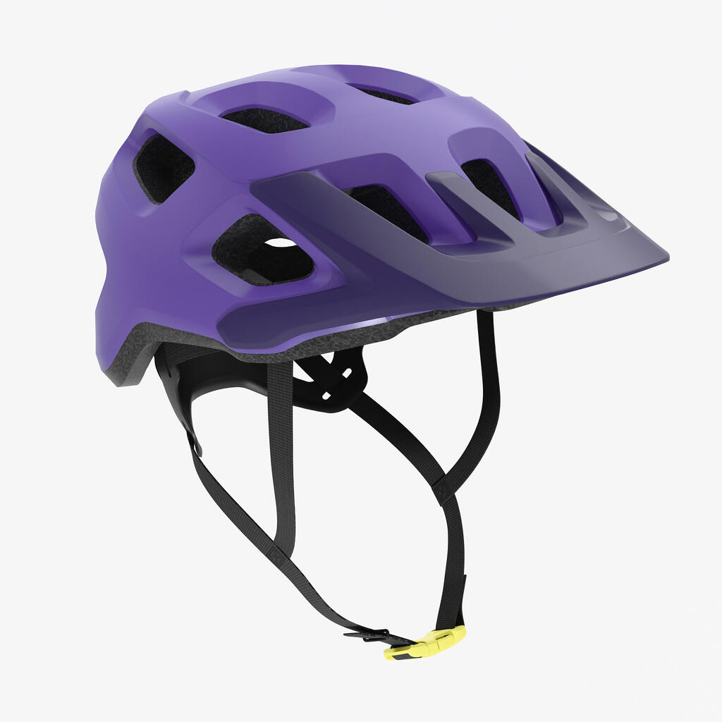 Kids' mtb helmet 52-59 cm, expl 500 purple
