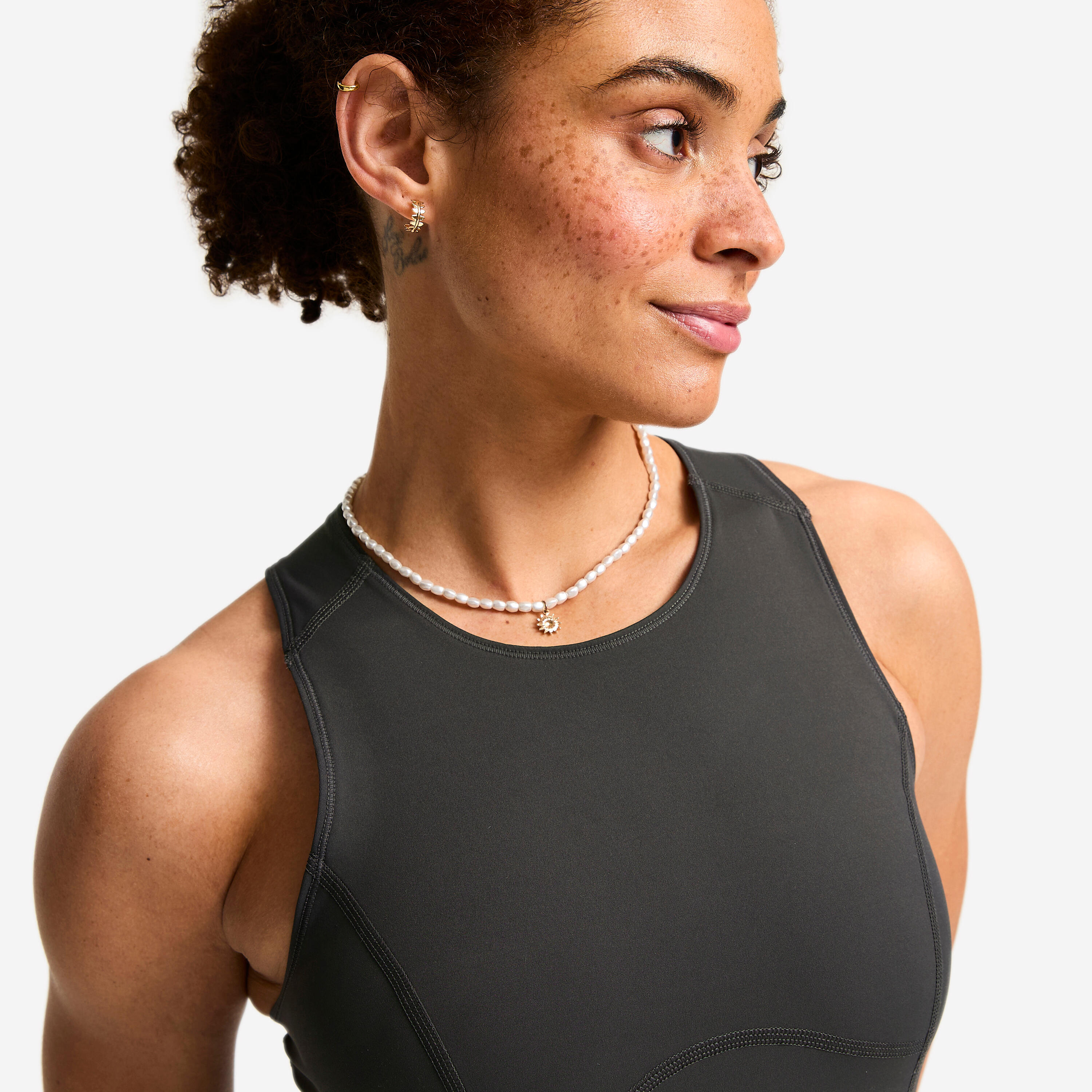 Women’s Shaping Cropped Sport Tank Top - DOMYOS