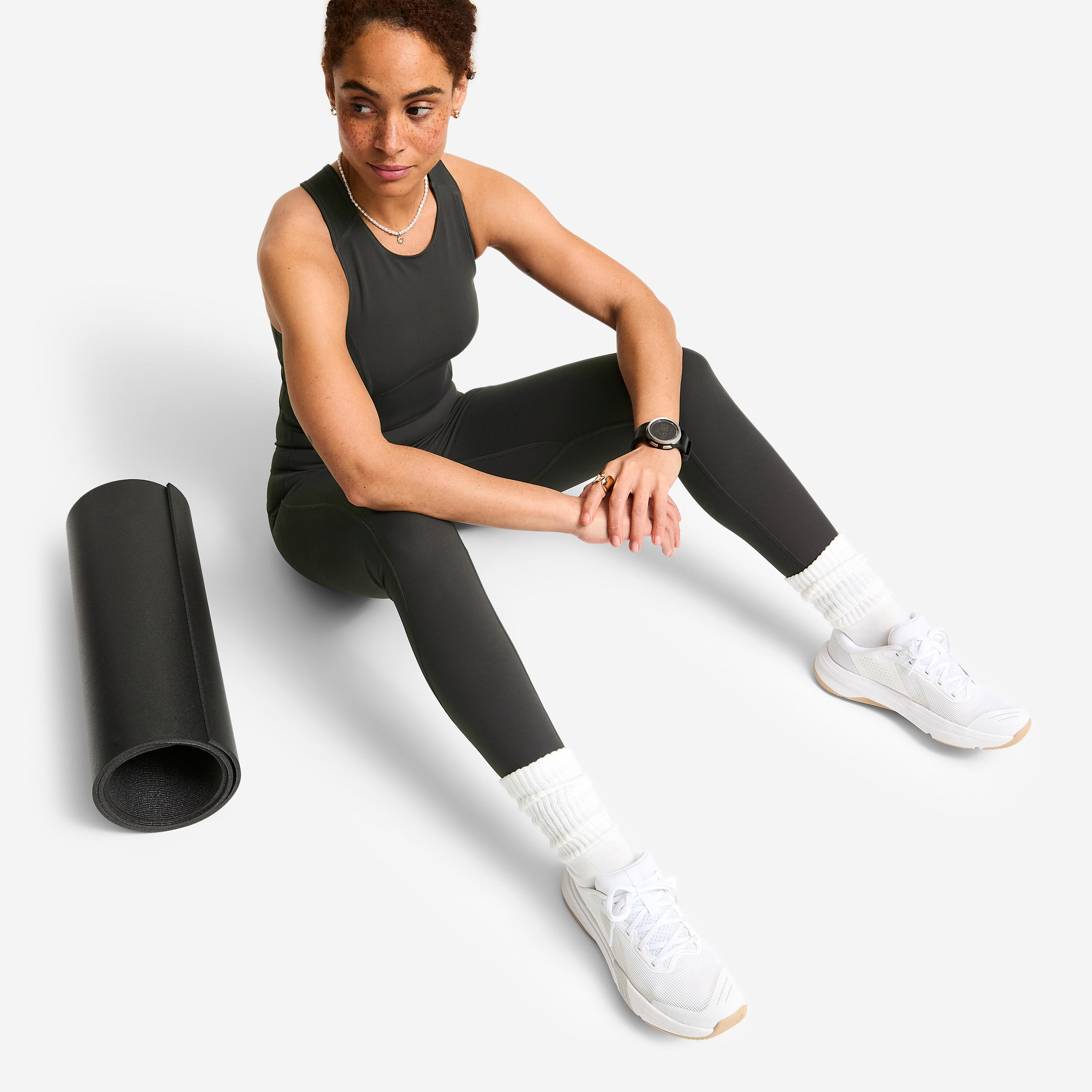 Women’s Shaping Cropped Sport Tank Top - DOMYOS