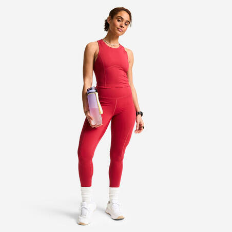 Топ жіночий укорочений темно-червоний