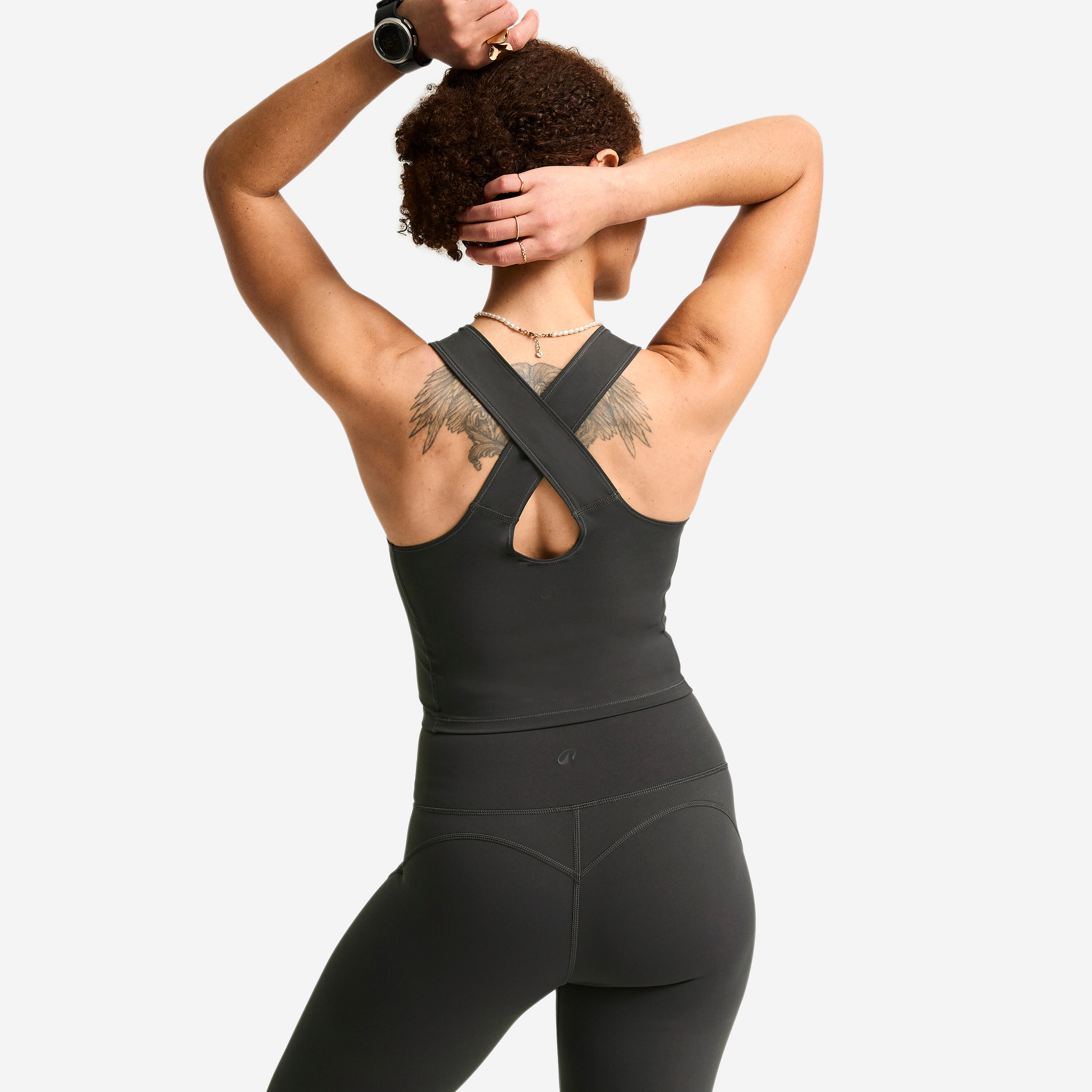 Women’s Shaping Cropped Sport Tank Top - DOMYOS