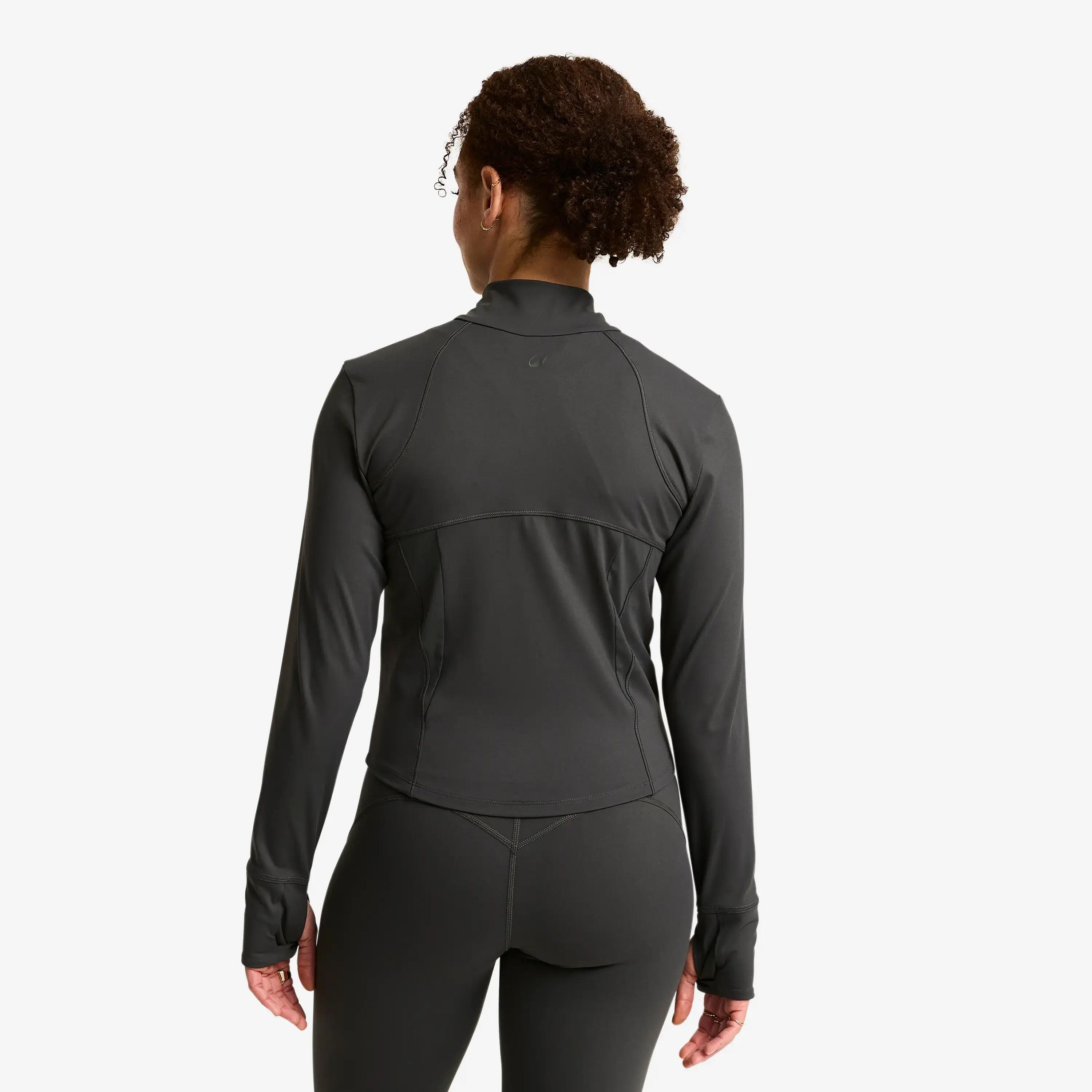 Women's fitted sports jacket, Shape dark grey -  3