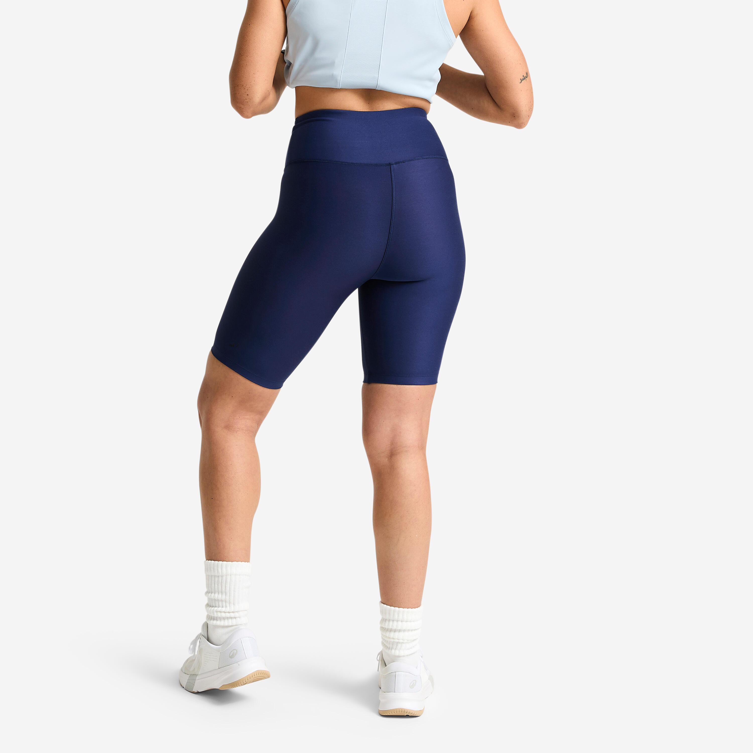 Women's High-Waisted Biker Shorts - DOMYOS