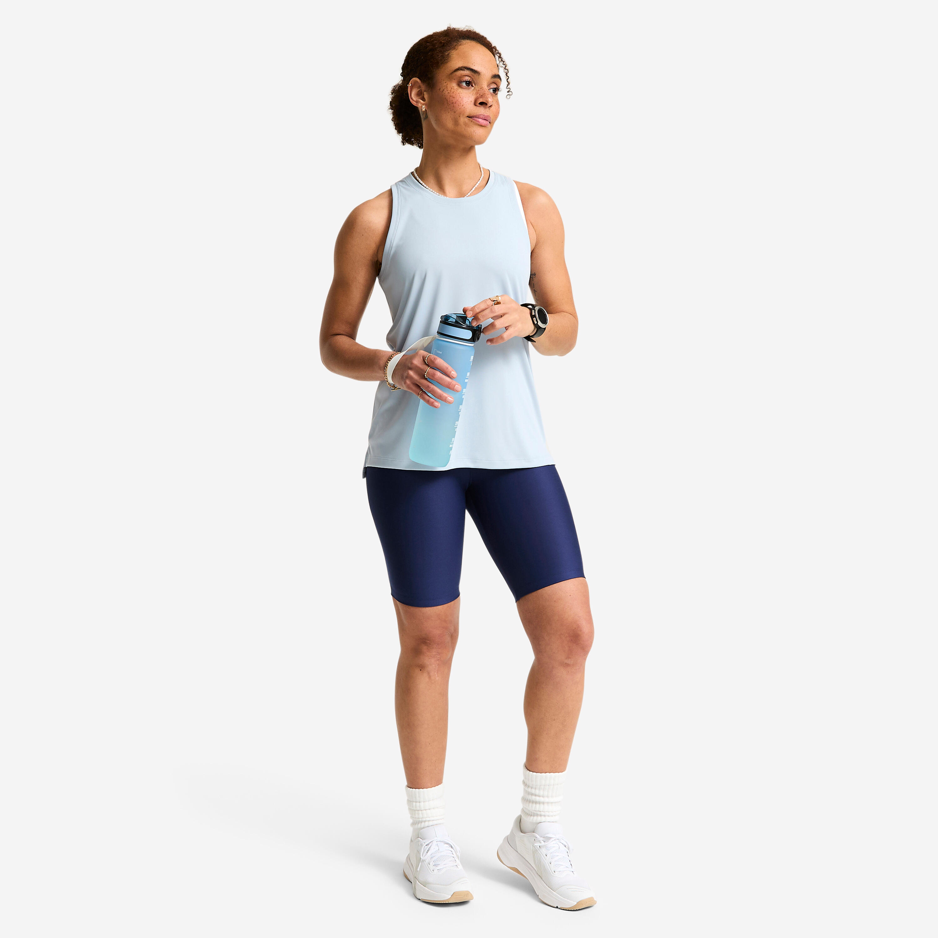 Women's High-Waisted Biker Shorts - DOMYOS