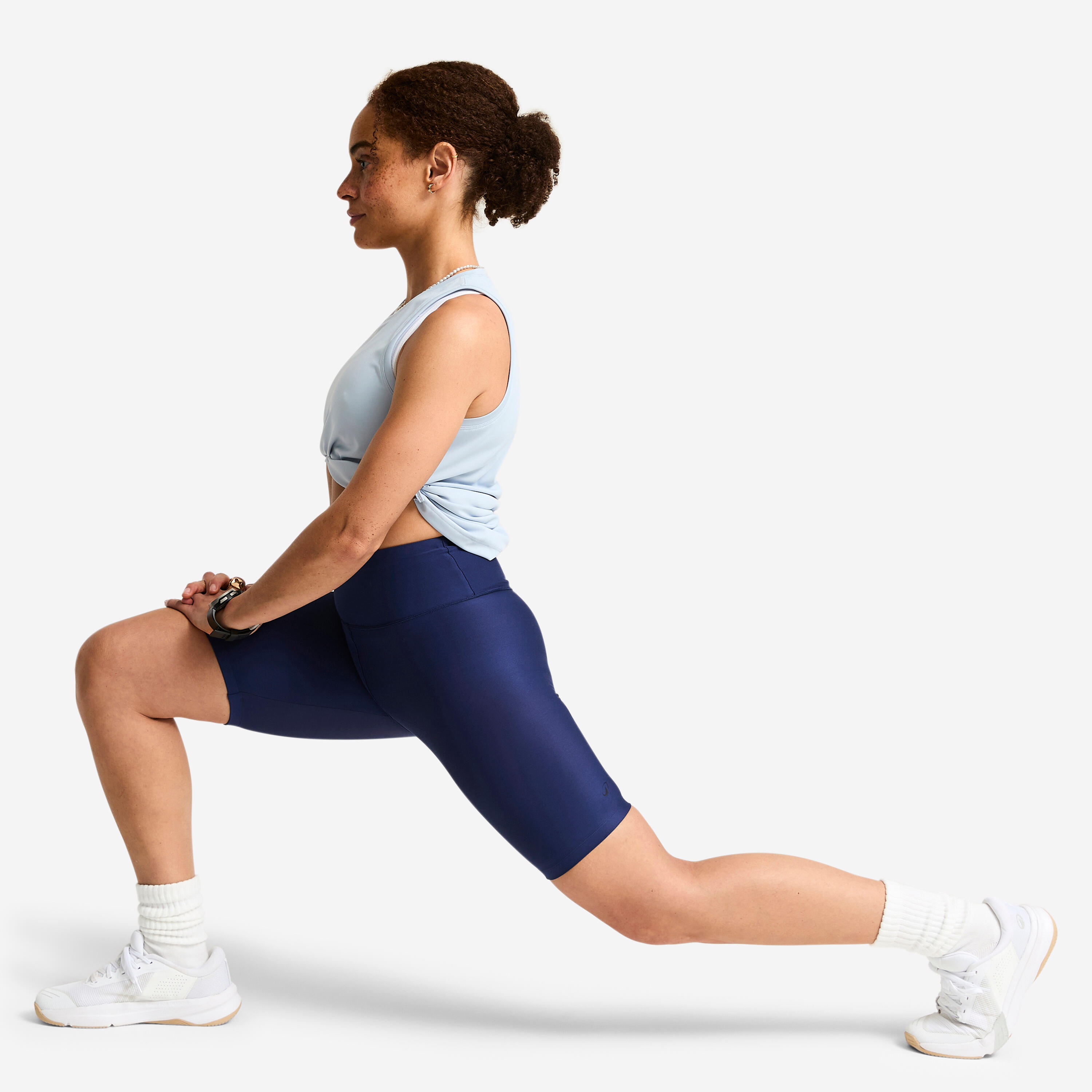 Women's High-Waisted Biker Shorts - DOMYOS