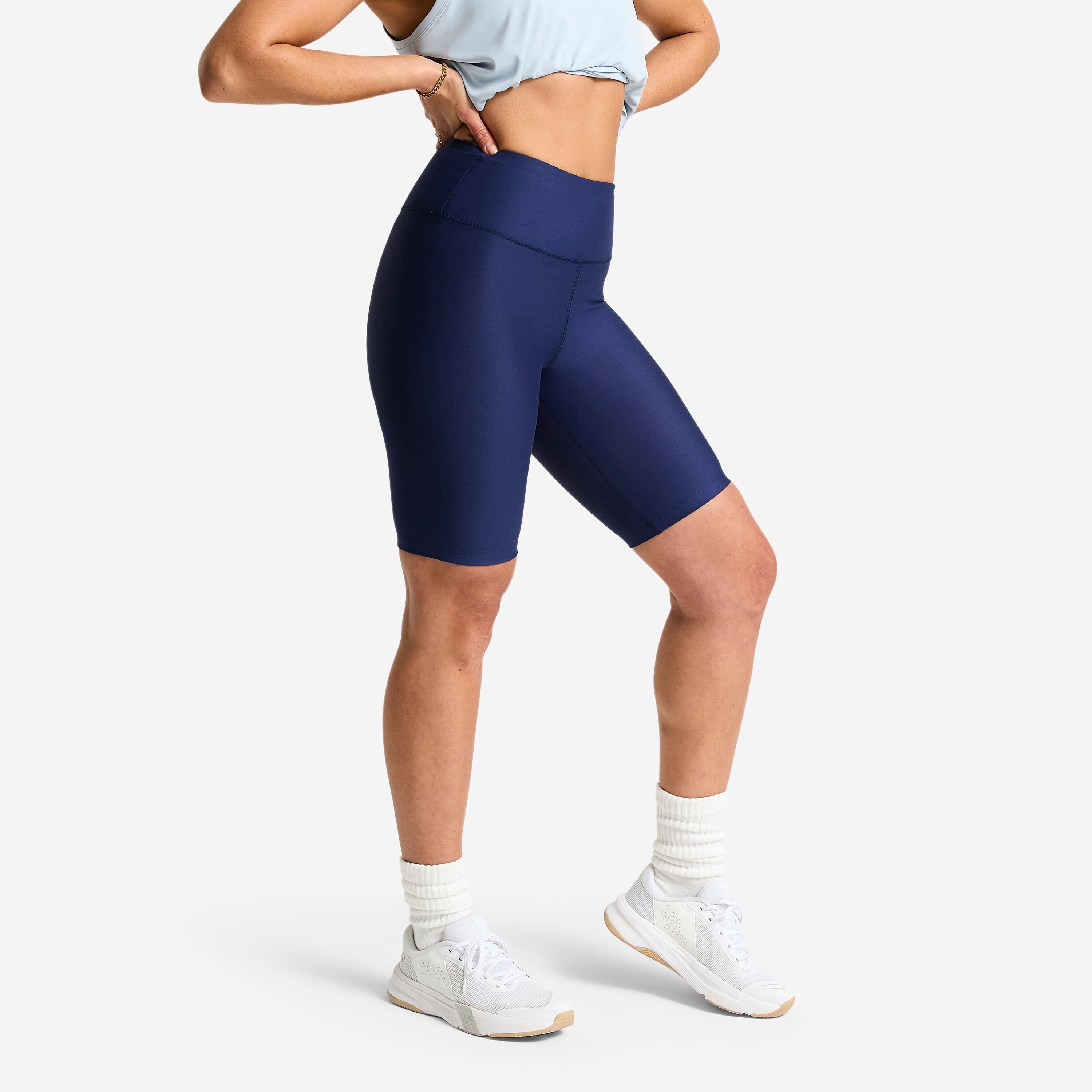 Women's High-Waisted Biker Shorts - DOMYOS