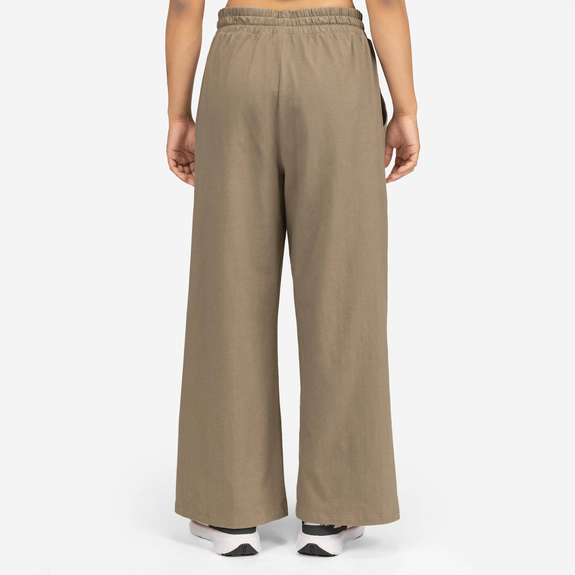 Women's Flared Fitness Jogging Bottoms 520 - Brown -  5