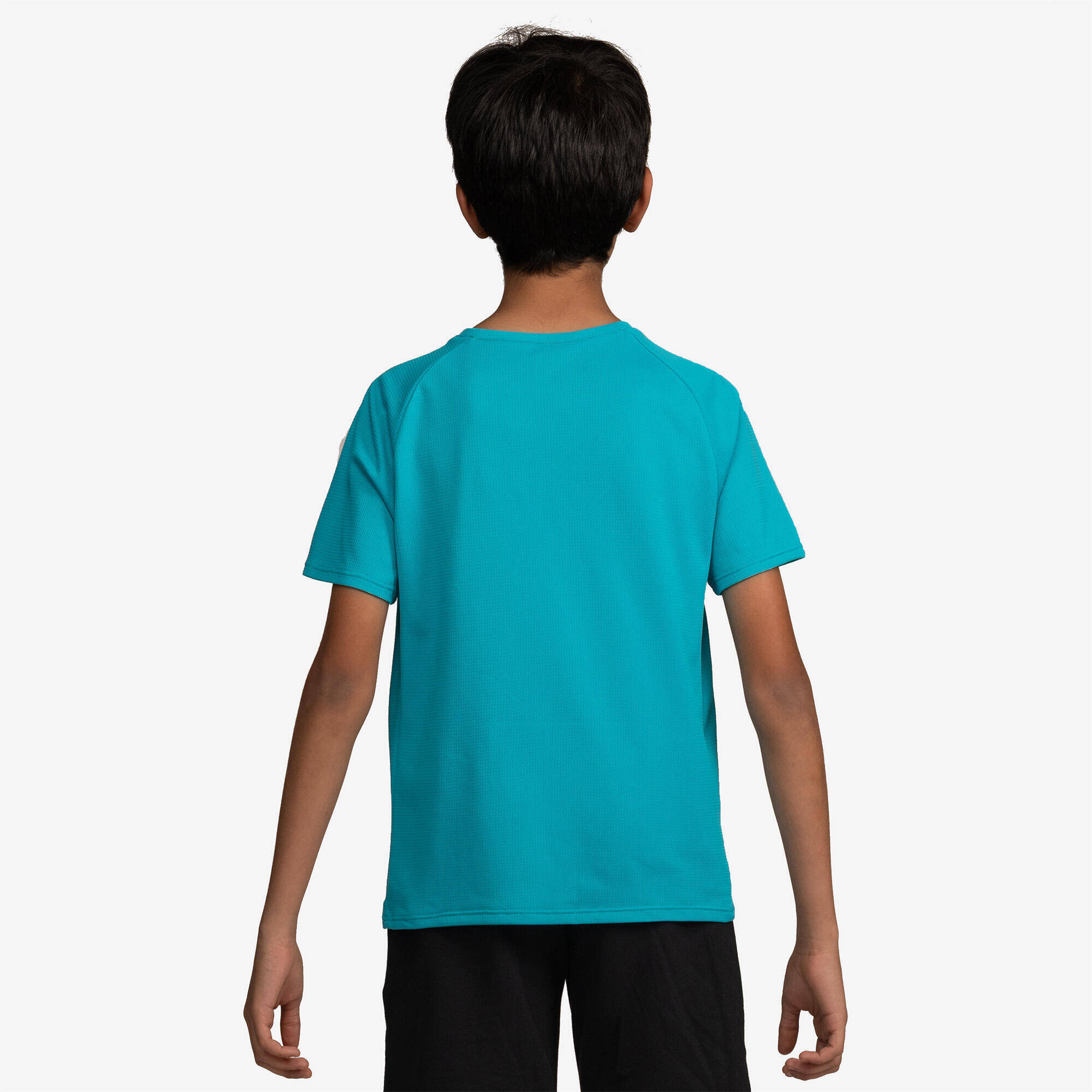 Kids' Unisex Plain Synthetic T-Shirt - Black -  4