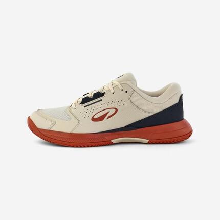 Chaussures de tennis terre battue adulte, Comfort beige