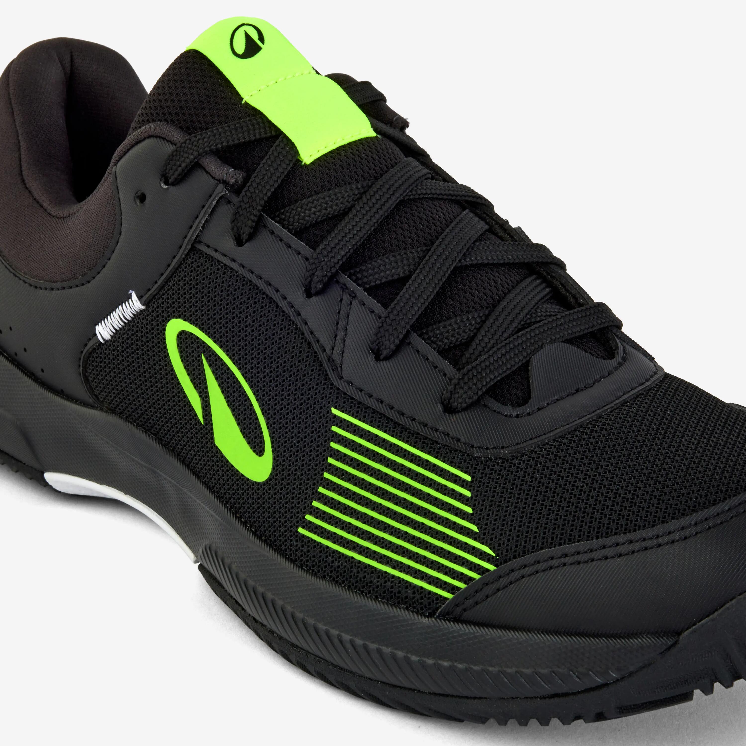 Zapatillas de pádel, tenis y pickleball hombre, Comfort Lite negro amarillo 4/6