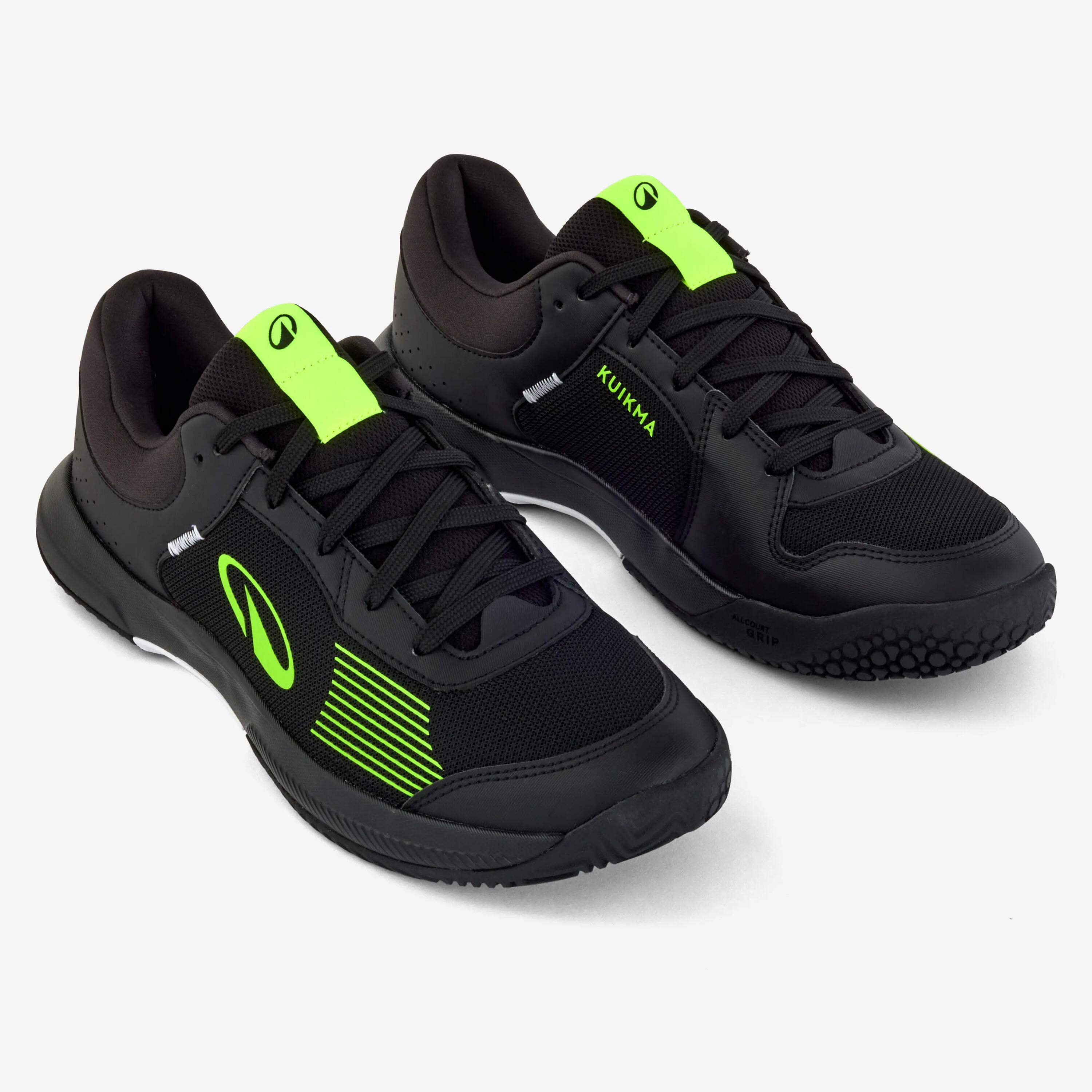 Zapatillas de pádel, tenis y pickleball hombre, Comfort Lite negro amarillo 5/6