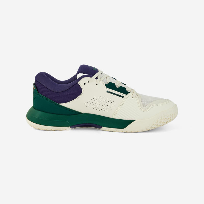 Încălțăminte de tenis orice suprafață, Comfort alb verde, adulți