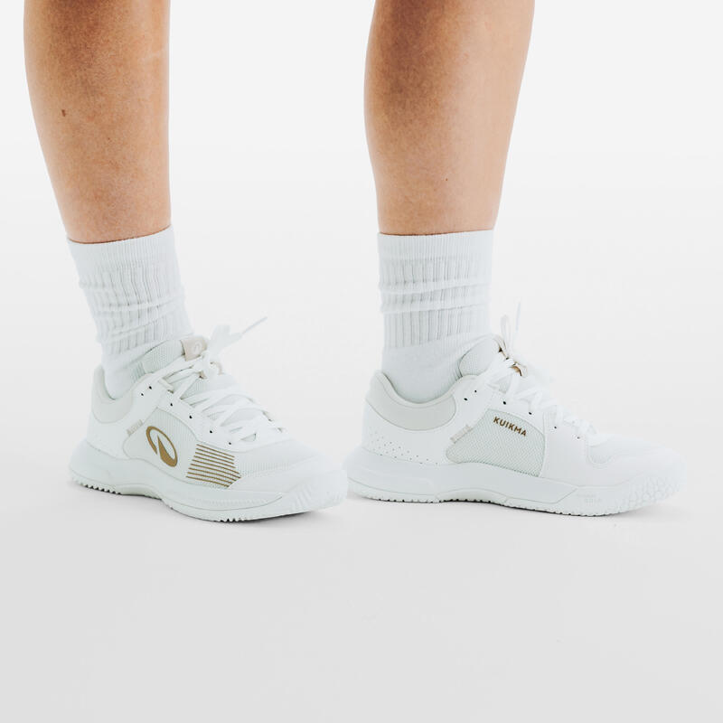 Yetişkin Tenis Ayakkabısı - Beyaz/Bej - Kuikma Comfort Lite