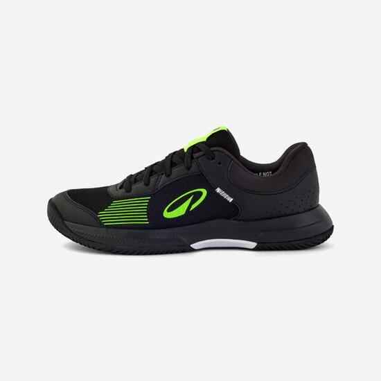 Schoenen voor padel tennis pickleball heren Comfort Lite zwart geel